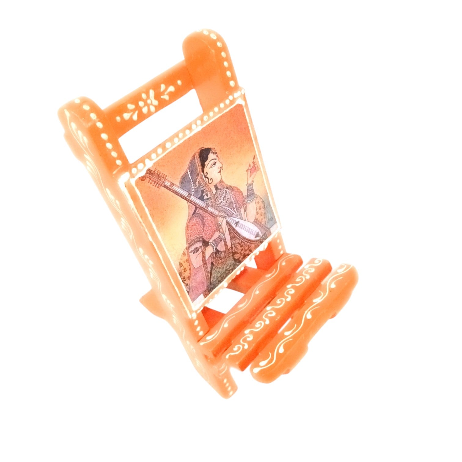 Mobile Holder Folding Mini Chair Showpiece For Desk & Decor - 9 Inch - Apkamart