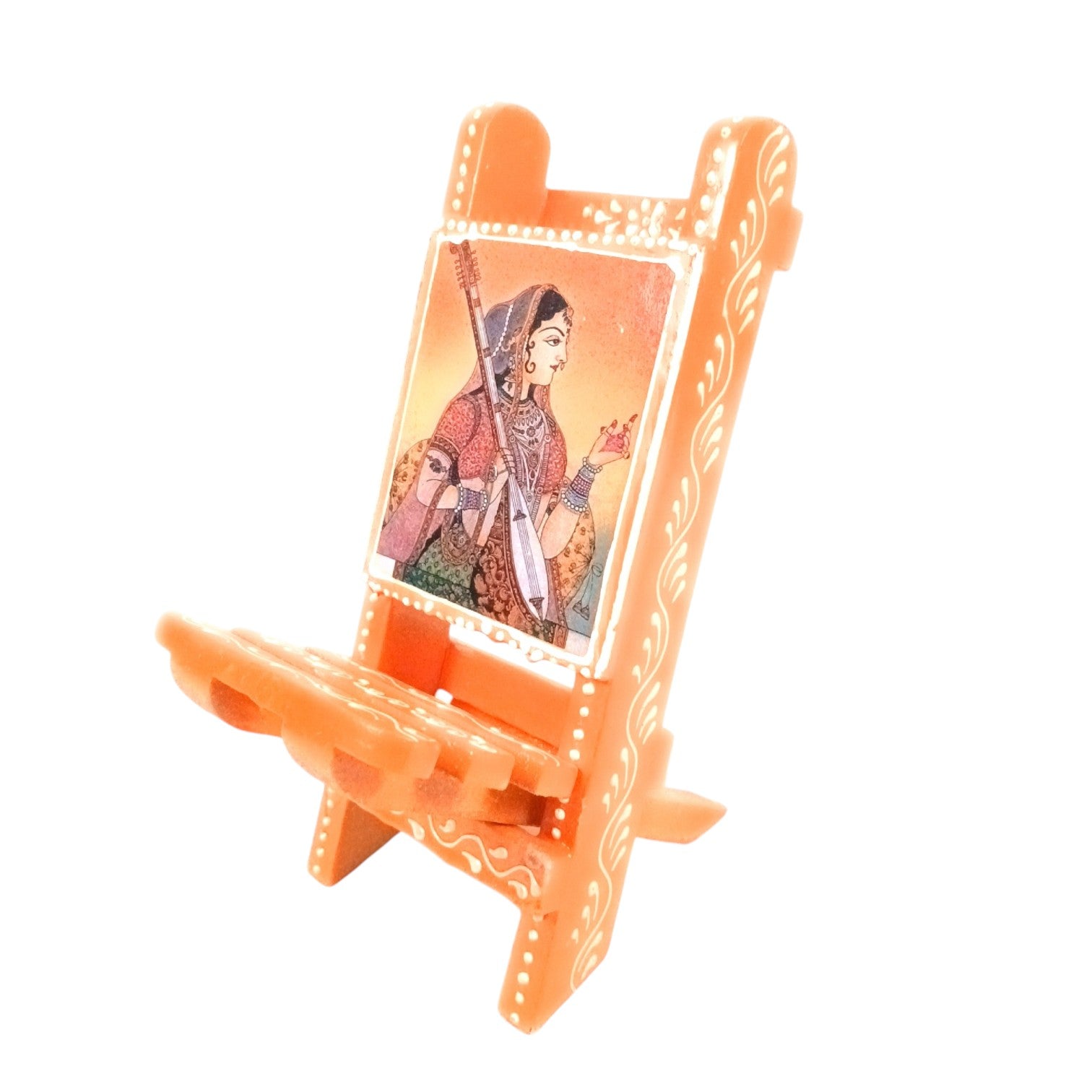 Mobile Holder Folding Mini Chair Showpiece For Desk & Decor - 9 Inch - Apkamart