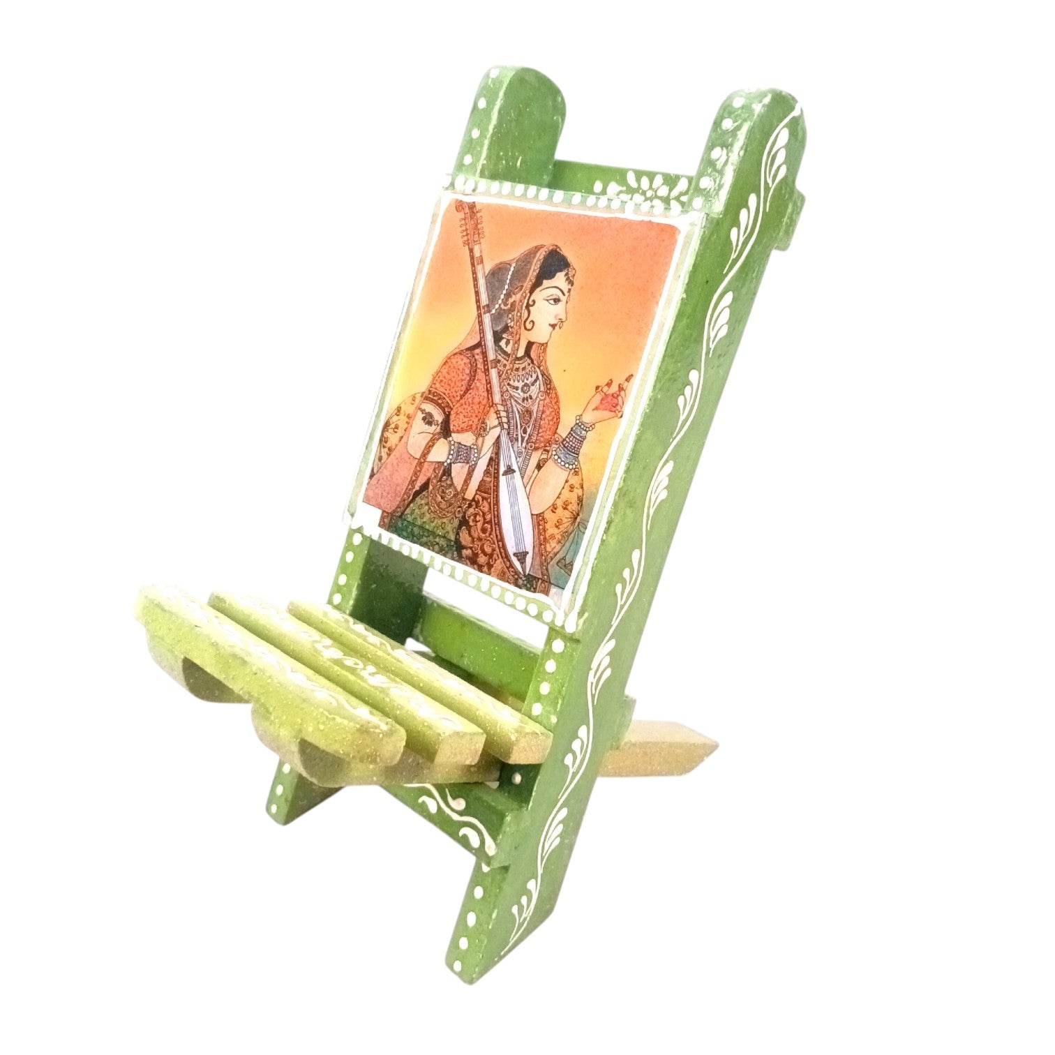 Mobile Holder Folding Mini Chair Showpiece For Desk & Decor - 9 Inch - Apkamart