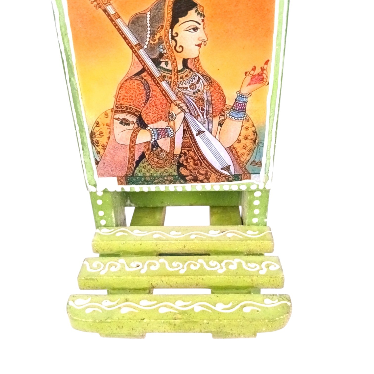 Mobile Holder Folding Mini Chair Showpiece For Desk & Decor - 9 Inch - Apkamart