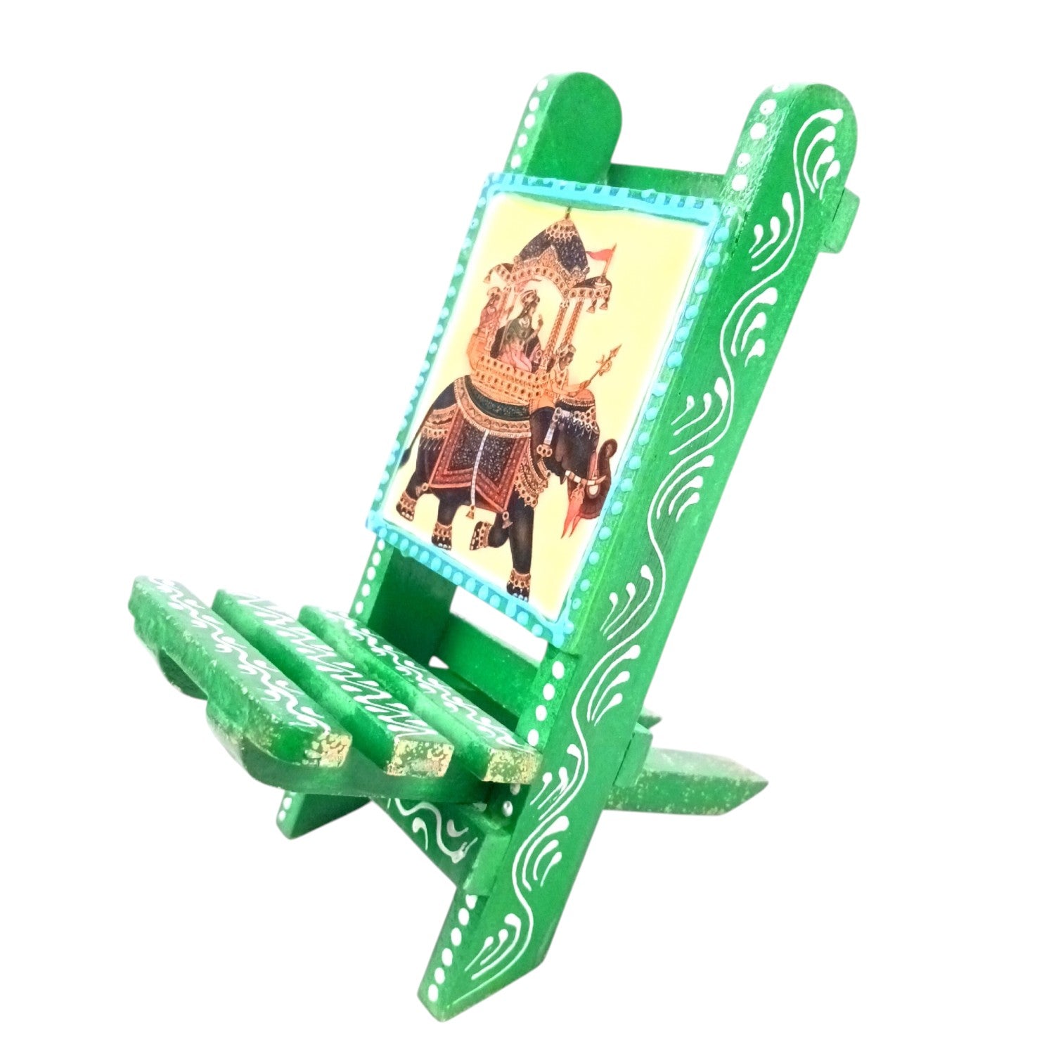 Mobile Holder Folding Mini Chair Showpiece For Desk & Decor - 9 Inch