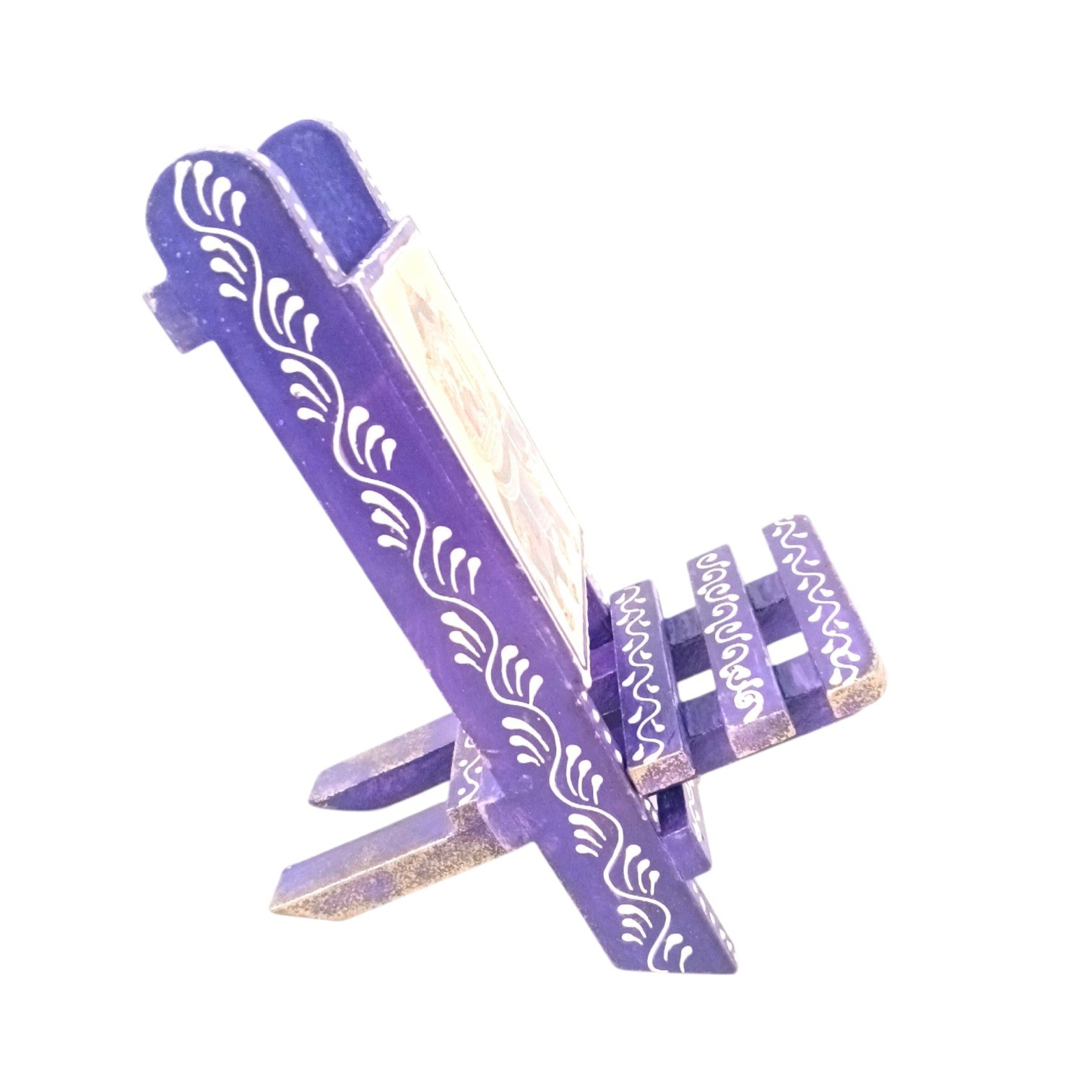 Mobile Holder Folding Mini Chair Showpiece For Desk & Decor - 9 Inch (Pack of 2) - Apkamart