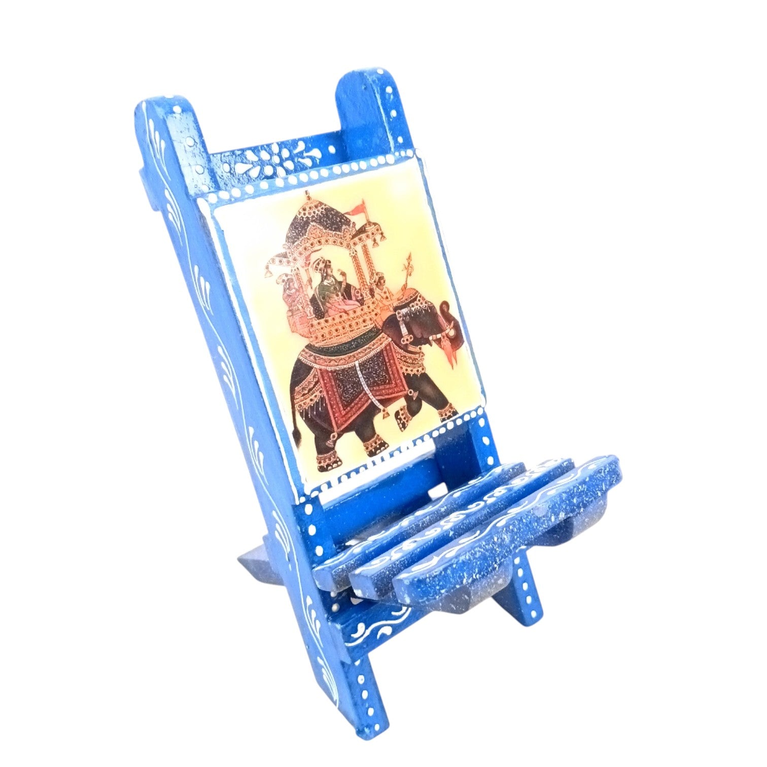 Mobile Holder Folding Mini Chair Showpiece For Desk & Decor - 9 Inch - Apkamart