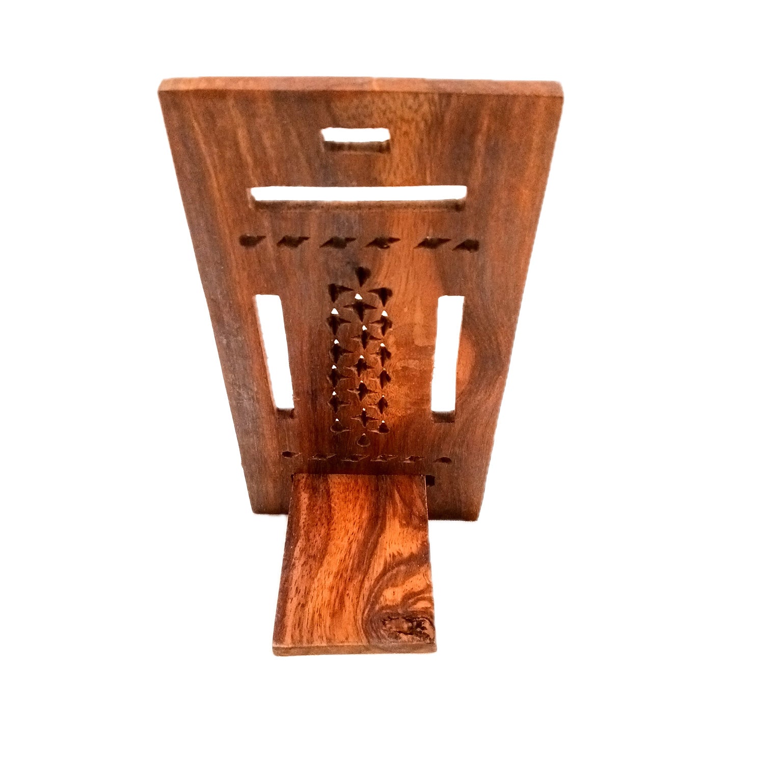 Mobile Holder Stand | Wooden Cell Phone Stand Holder | Desk Organizer - For Table, Bed, Office Desk, Home Decor & Gifts - 7 Inch (Pack Of 2) - Apkamart