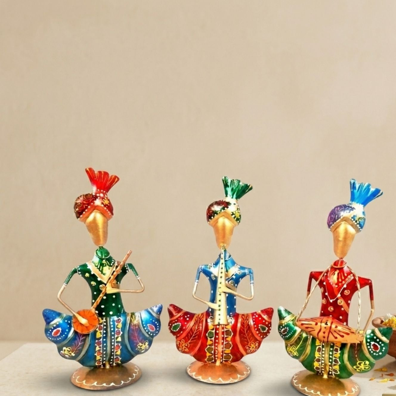 Rajasthani Musician Showpiece Figurine (Set of 3) – 9 Inch