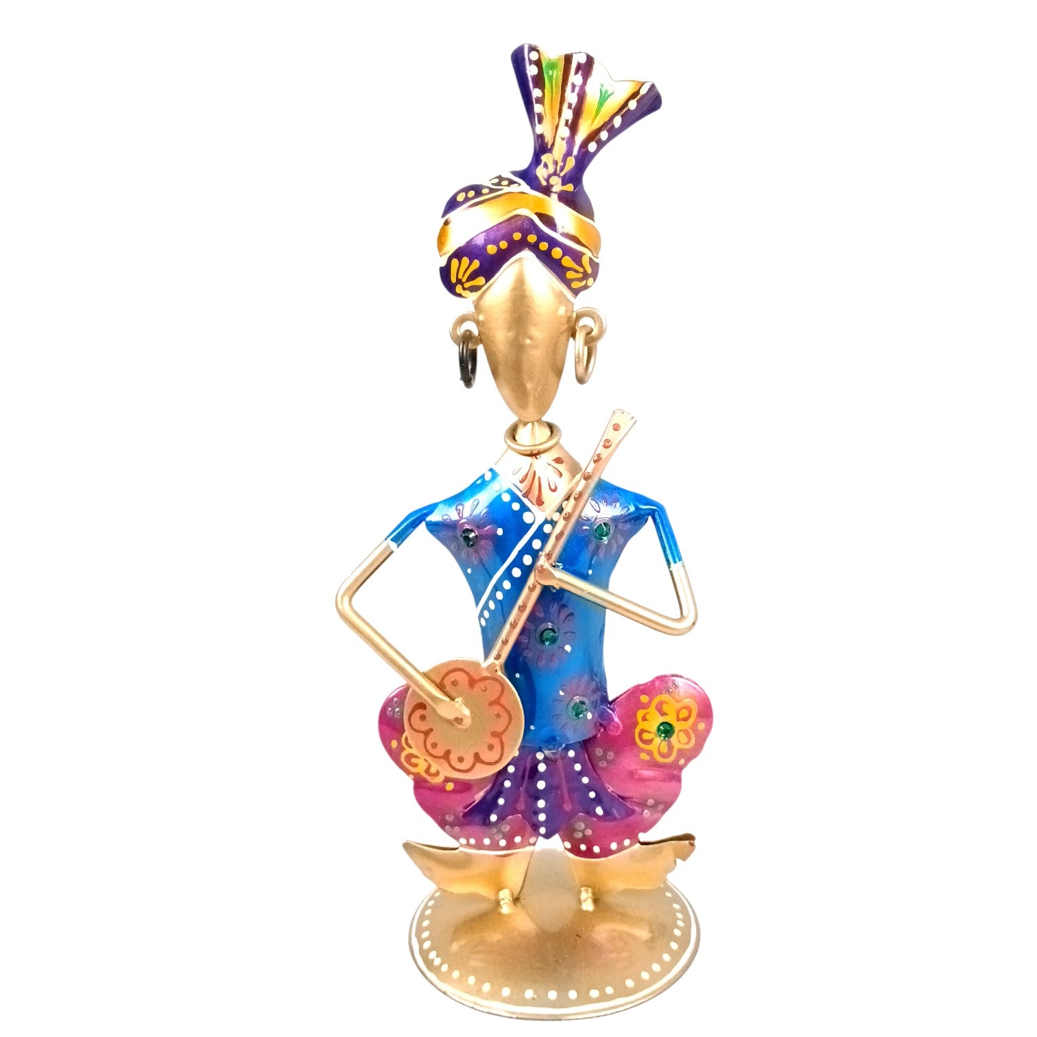 Musician Showpiece Set | Musical Figurines for Home Décor | Decorative Art Showpiece for Living Room, Table & Gifting - 8 Inch (Set Of 3) - Apkamart