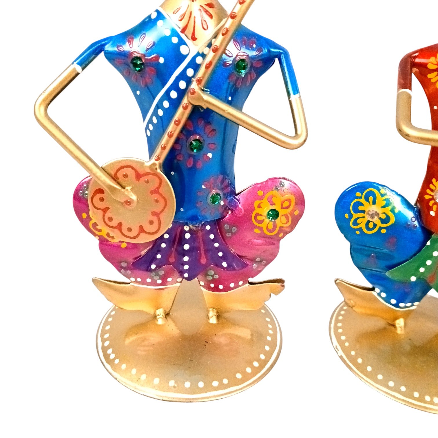 Musician Showpiece Set | Musical Figurines for Home Décor | Decorative Art Showpiece for Living Room, Table & Gifting - 8 Inch (Set Of 3) - Apkamart