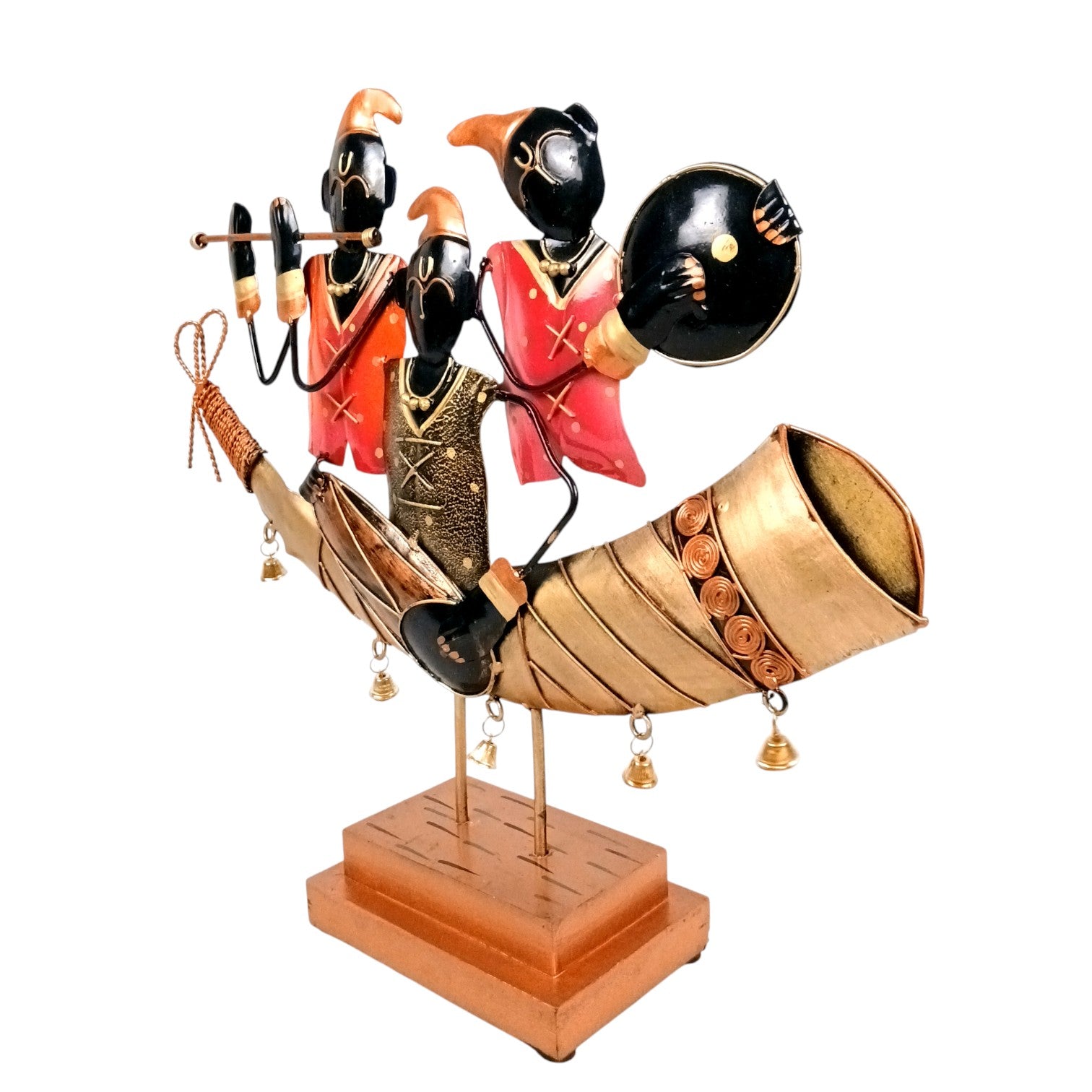 Musician Showpiece | Decorative Figurines for Living Room, Bedroom & Office | Traditional Musician Statues for Home Decor & Gifting - 16 Inch - Apkamart