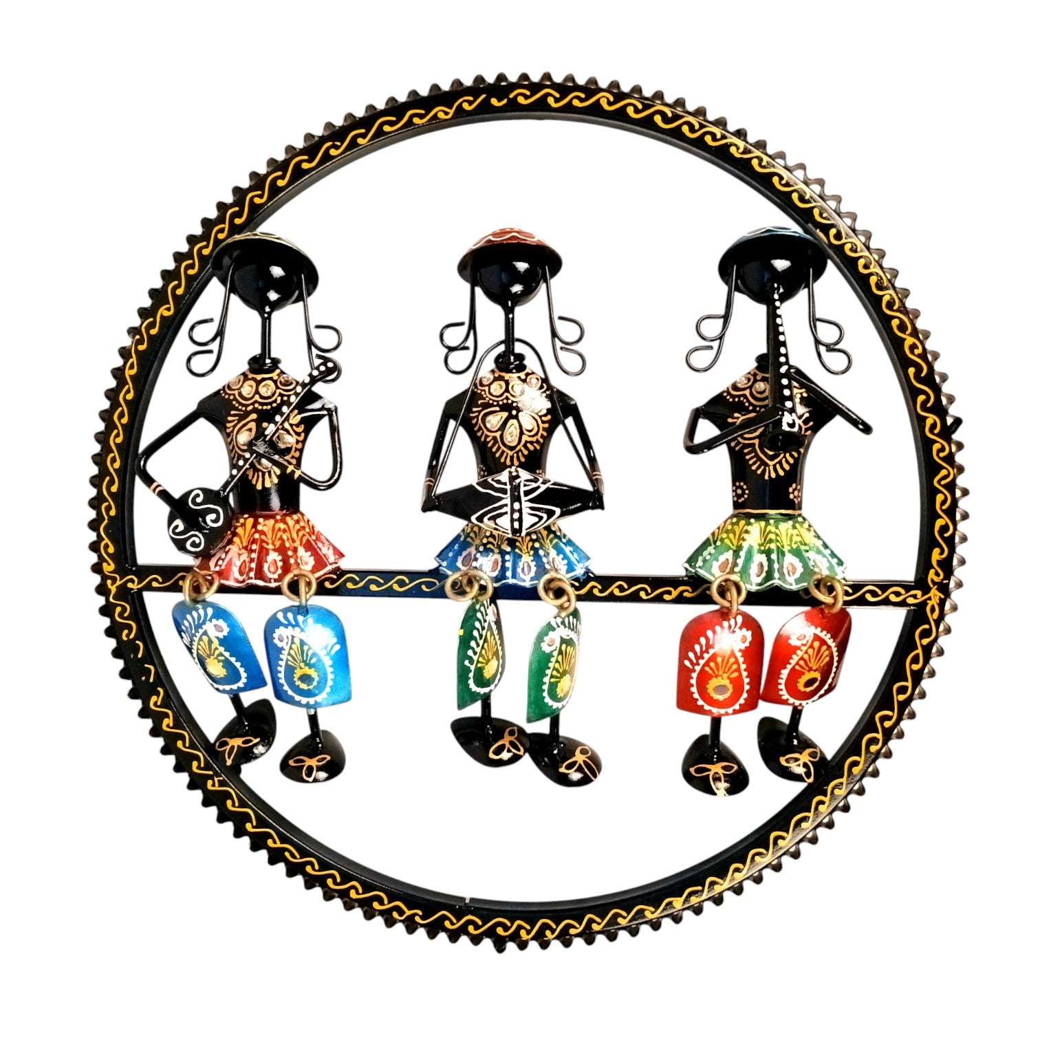 Musician Wall Hanging | Decorative Wall Art Showpiece | Wall Decor for Living Room, Entrance, Home & Office Decoration | Traditional Wall Hanging Gift - 15 Inch - Apkamart