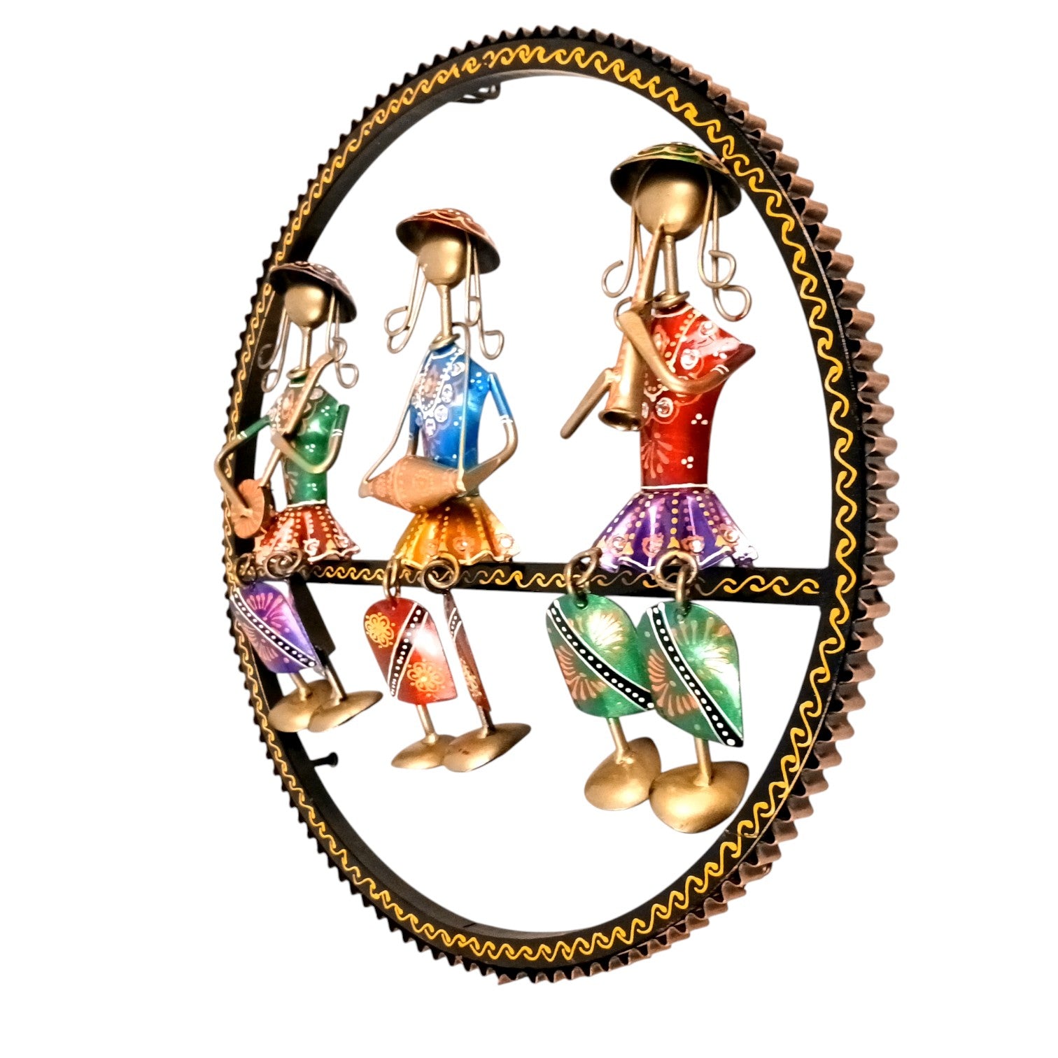 Musician Wall Hanging | Decorative Wall Art Showpiece | Wall Decor for Living Room, Entrance, Home & Office Decoration | Traditional Wall Hanging Gift - 15 Inch - Apkamart