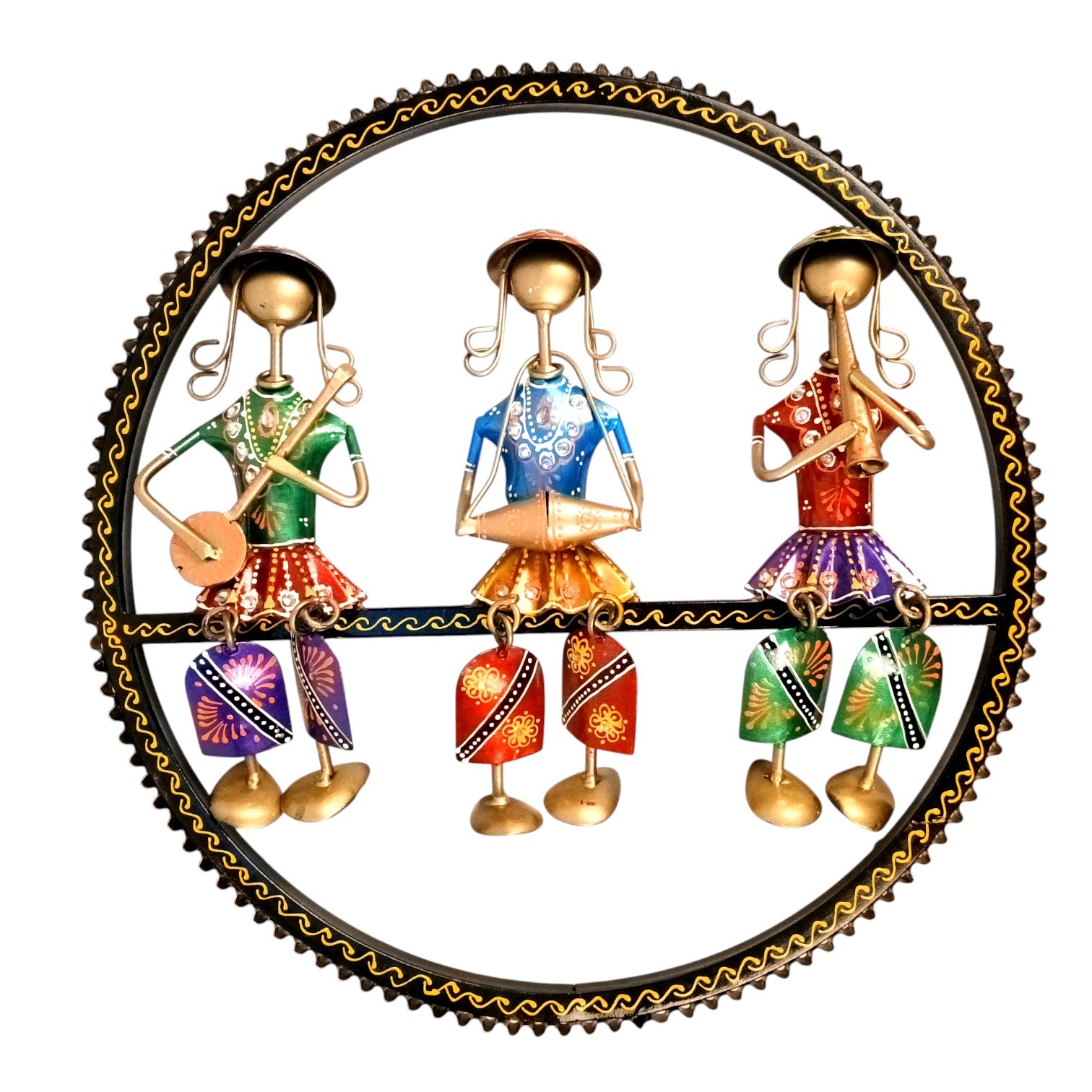 Musician Wall Hanging | Decorative Wall Art Showpiece | Wall Decor for Living Room, Entrance, Home & Office Decoration | Traditional Wall Hanging Gift - 15 Inch - Apkamart