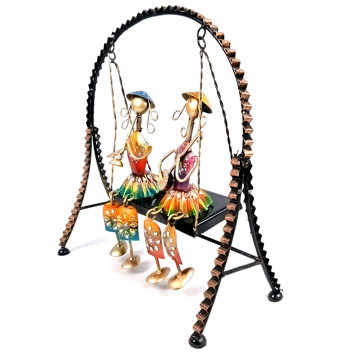 Musician Showpiece Sitting On Swing Design | Decorative Figurines With Hanging Legs - for Home, Bedroom, Living Room, Office, Table Decor & Gifts - Apkamart #Style_design 2