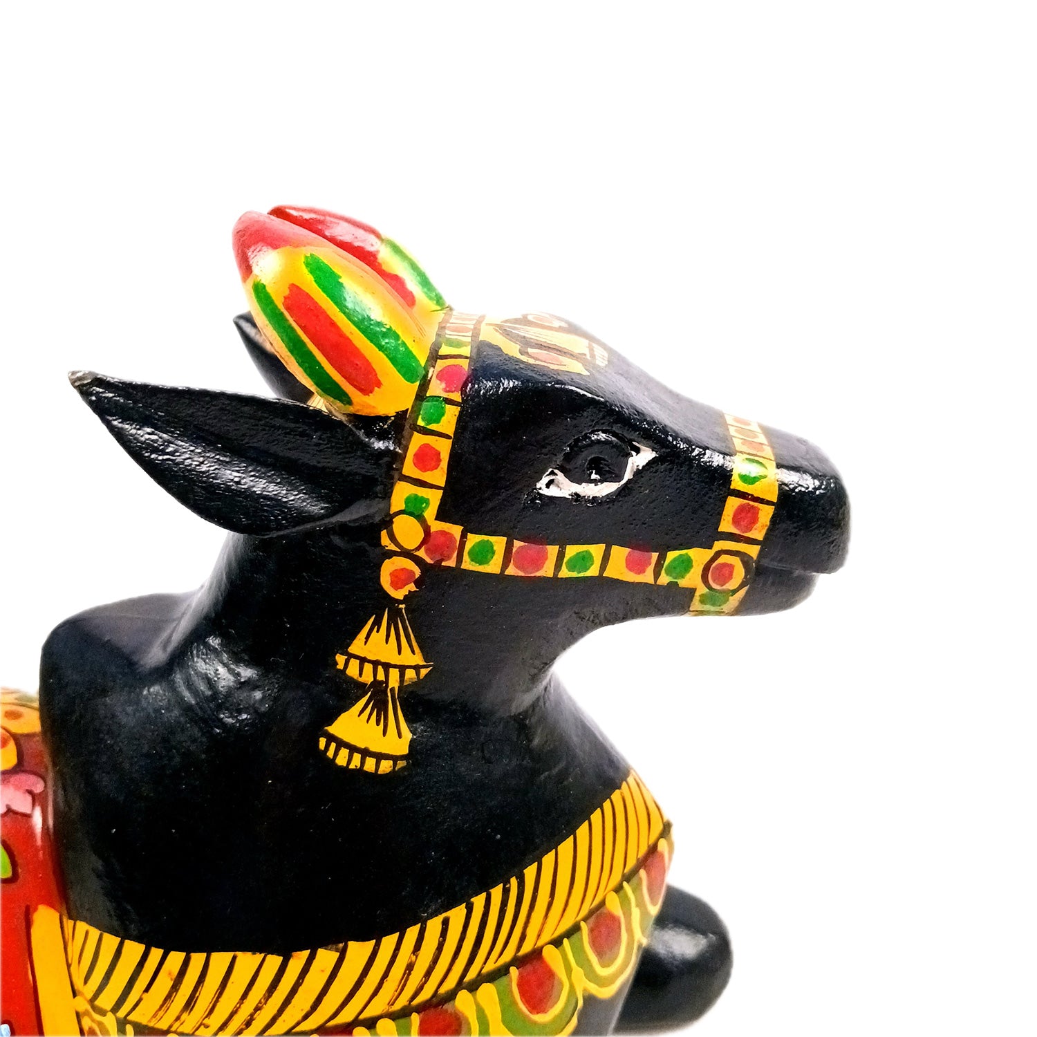 Nandi Cow Idol | Shiva Nandi Bull Statue Murti - for Home, Mandir, Puja, Temple, Office Decor & Gift - 9 Inch - Apkamart #Style_Design 1