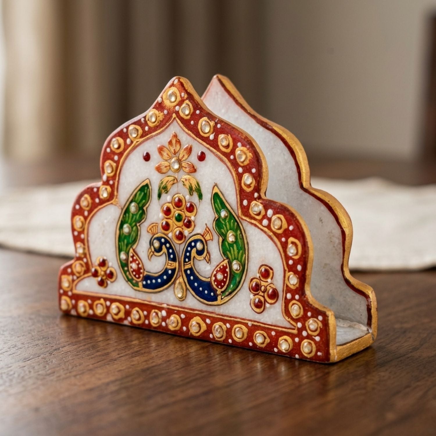 Marble Napkin Holder for Dining Decor – 4 Inch