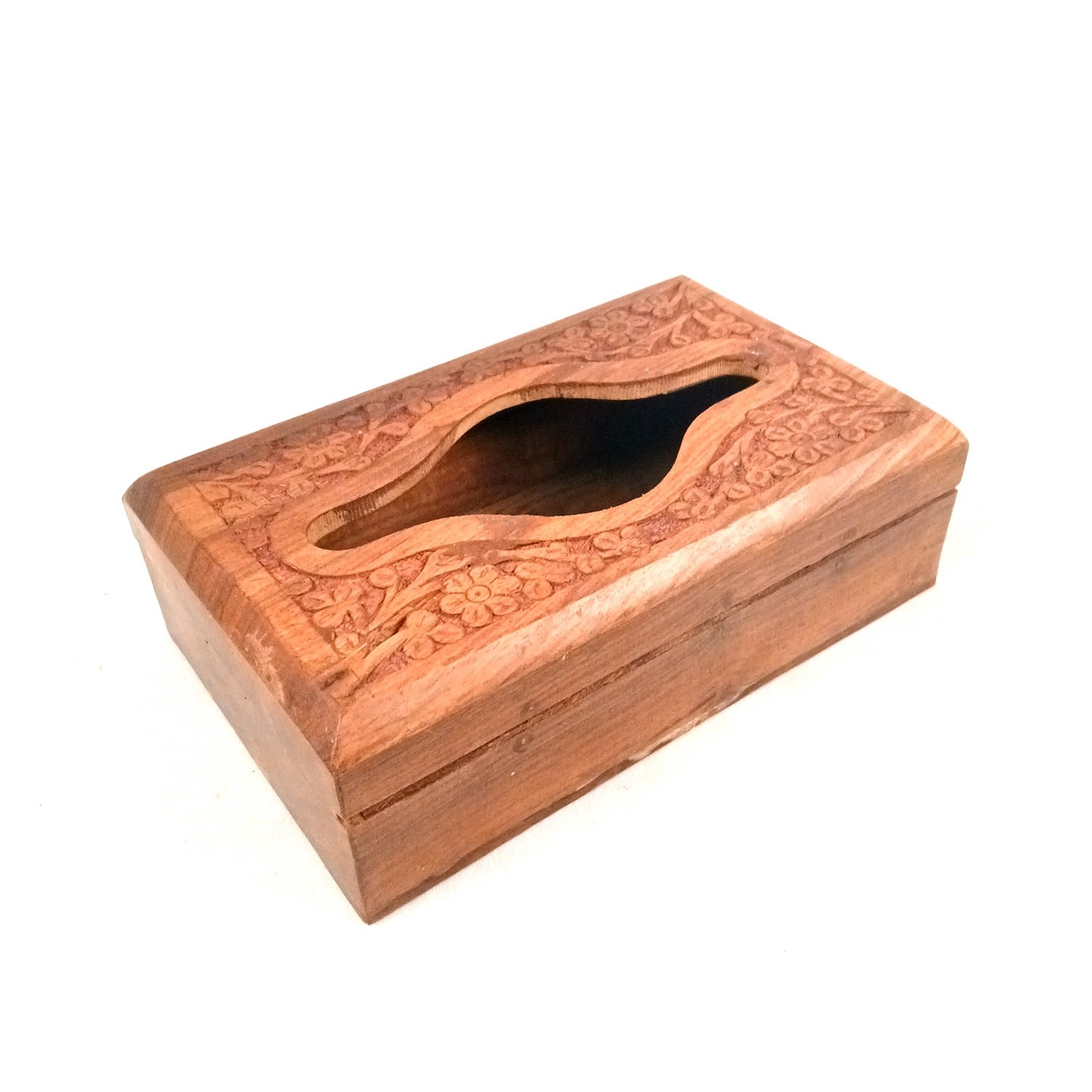 Wooden Napkin Holder | Handcrafted Wooden Tissue & Paper Napkin Stand for Dining Table, Kitchen & Home Decor | Decorative Table Organizer - 8 Inch - Apkamart