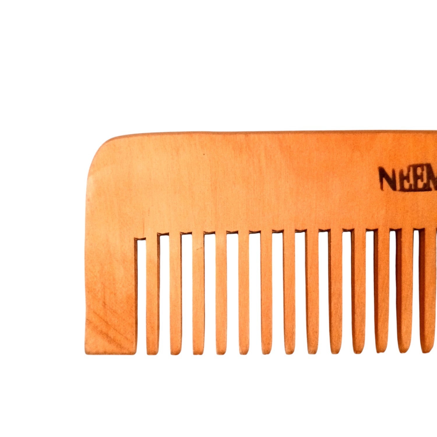 Wooden Neem Comb | Wood Comb With Handle For Men, Women | For Stimulating Hair Growth, Hair Fall, Dandruff Control, Detangling, Frizz Control - 7 Inch (Set of 2) - Apkamart