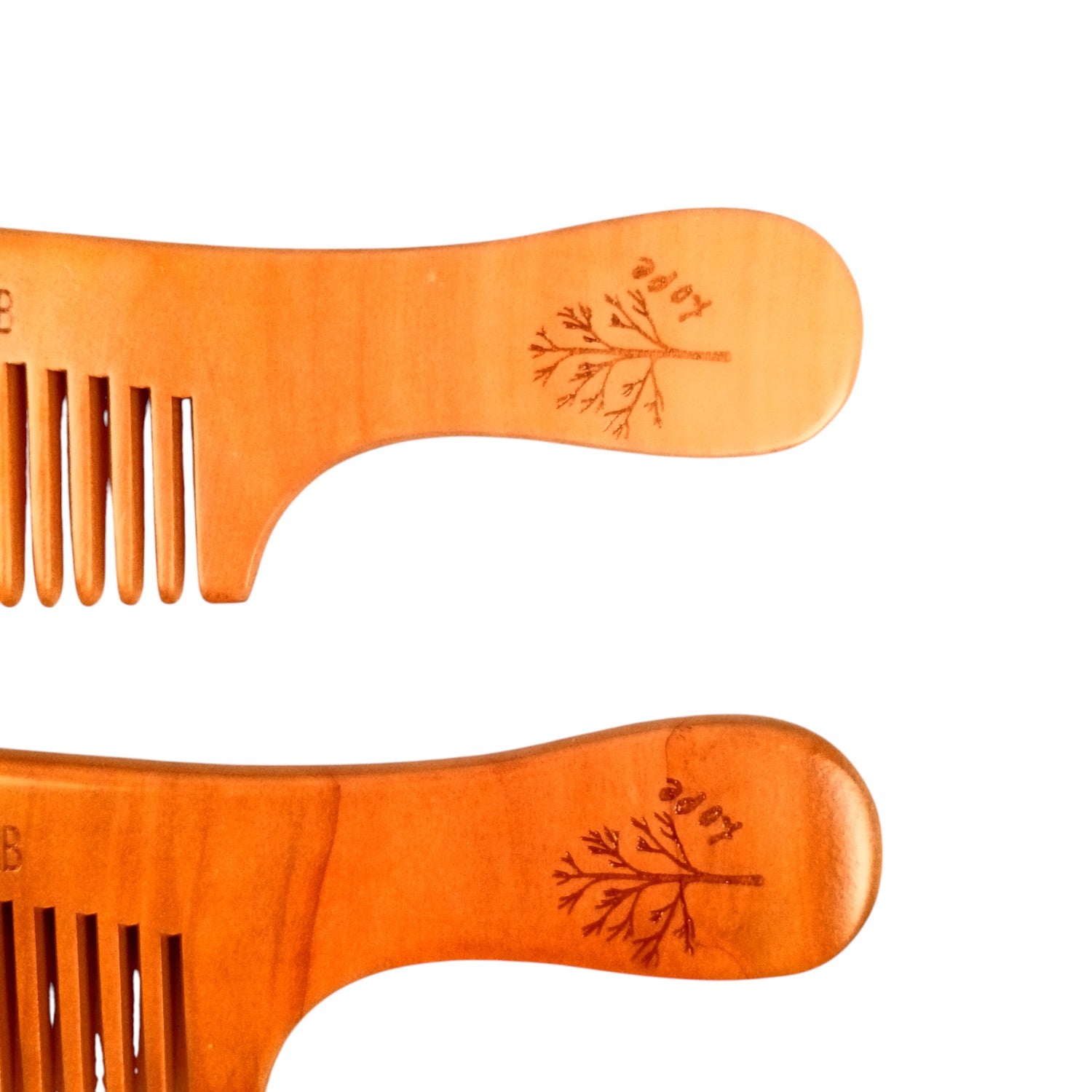 Wooden Neem Comb | Wood Comb With Handle For Men, Women | For Stimulating Hair Growth, Hair Fall, Dandruff Control, Detangling, Frizz Control - 7 Inch (pack of 2) - Apkamart