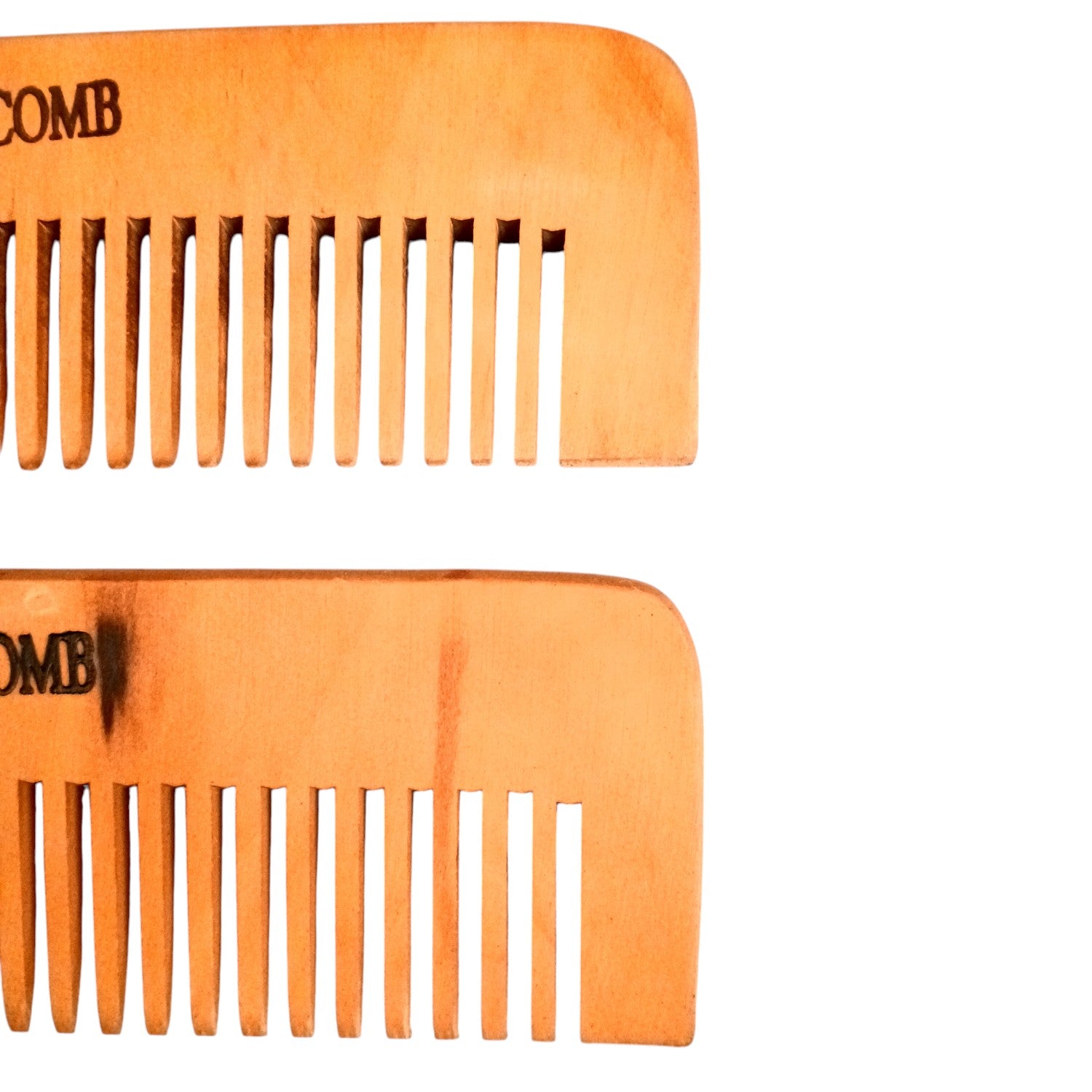 Wooden Neem Comb | Wood Comb With Handle For Men, Women | For Stimulating Hair Growth, Hair Fall, Dandruff Control, Detangling, Frizz Control - 7 Inch (pack of 2) - Apkamart