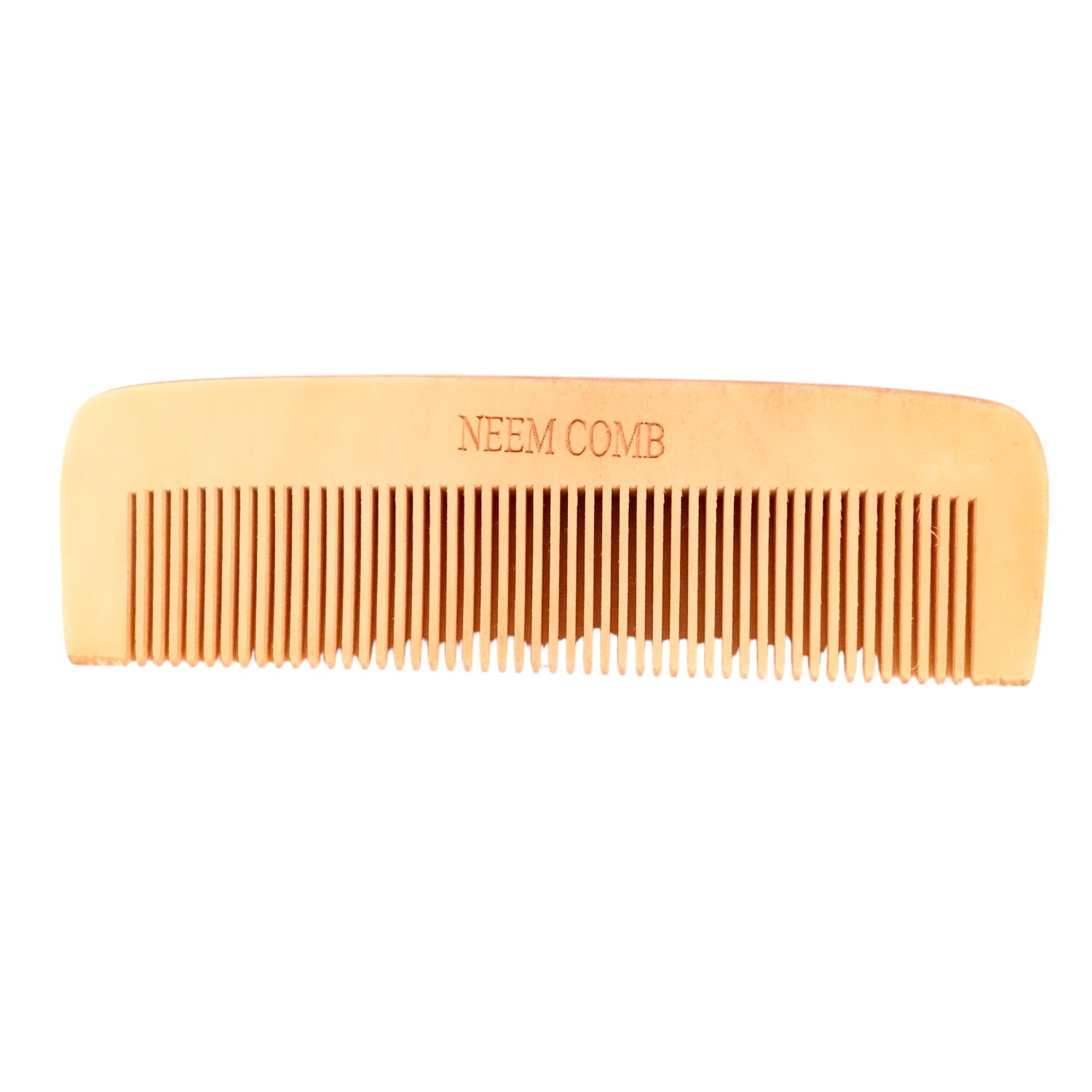 Wooden Neem Comb | Wood Comb With Handle For Men, Women | For Stimulating Hair Growth, Hair Fall, Dandruff Control, Detangling, Frizz Control - 7 Inch (Pack Of 2) - Apkamart