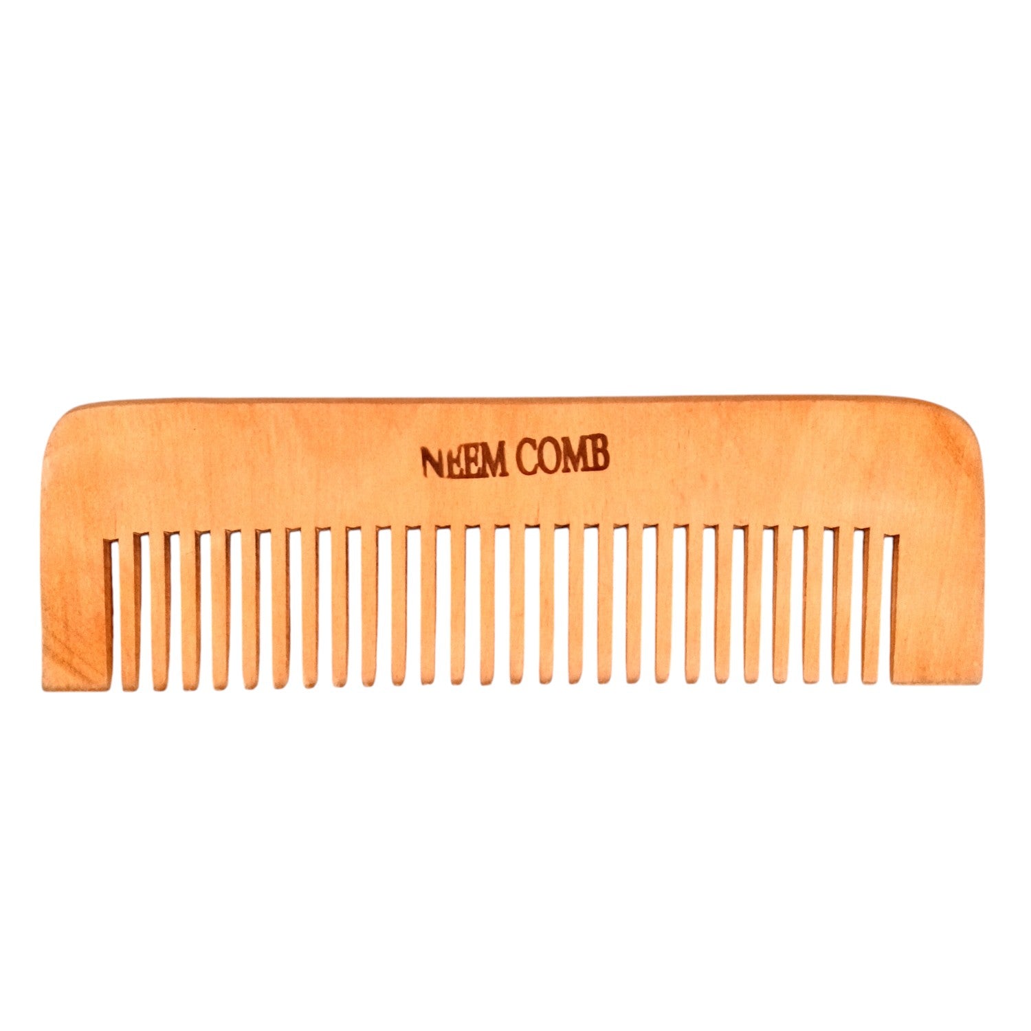 Wooden Neem Comb | Wood Comb With Handle For Men, Women | For Stimulating Hair Growth, Hair Fall, Dandruff Control, Detangling, Frizz Control - 7 Inch (pack of 2) - Apkamart
