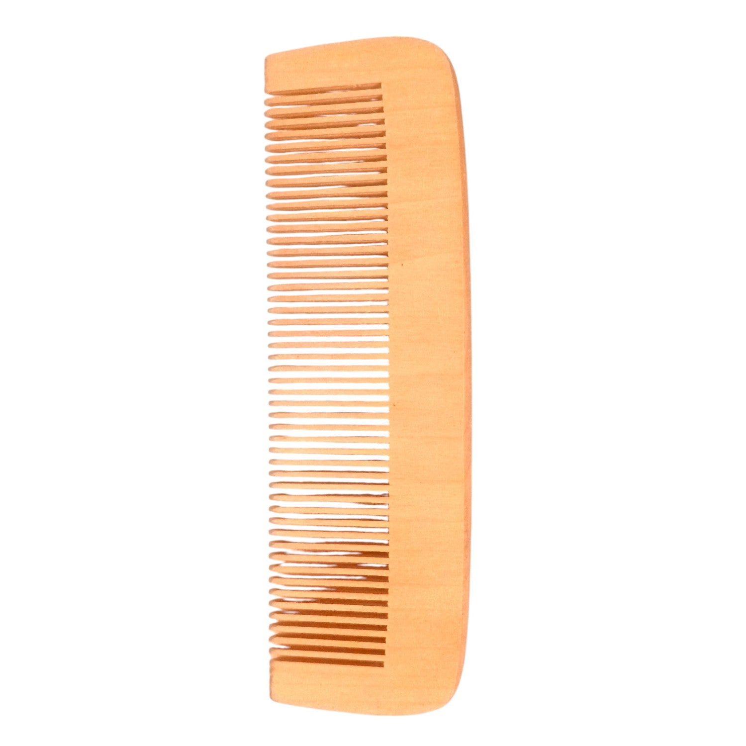 Wooden Neem Comb | Wood Comb With Handle For Men, Women | For Stimulating Hair Growth, Hair Fall, Dandruff Control, Detangling, Frizz Control - 7 Inch (Set of 2) - Apkamart