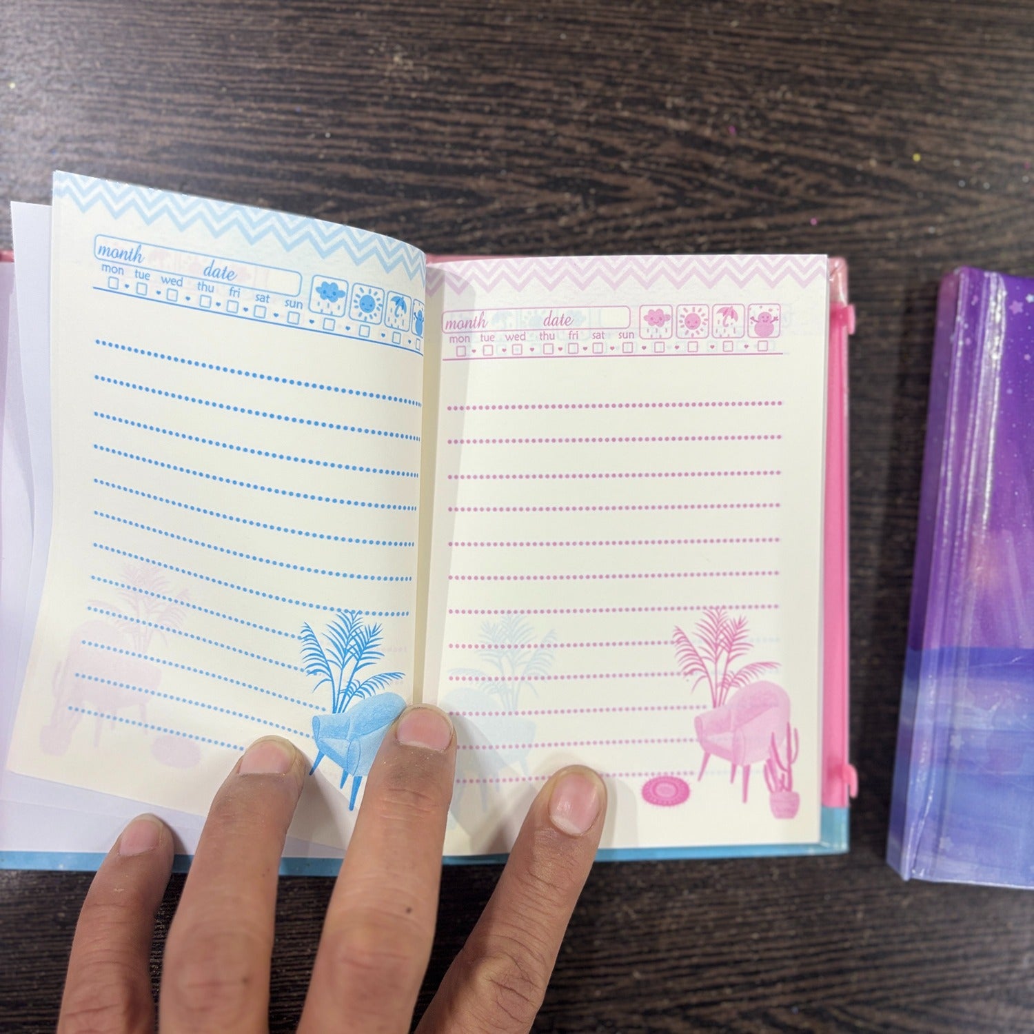 Note Book with Lock Diary for Kids Secure Journal Creative Writing Pad Ideal For Return Gift for Children - 6 Inch - Apkamart