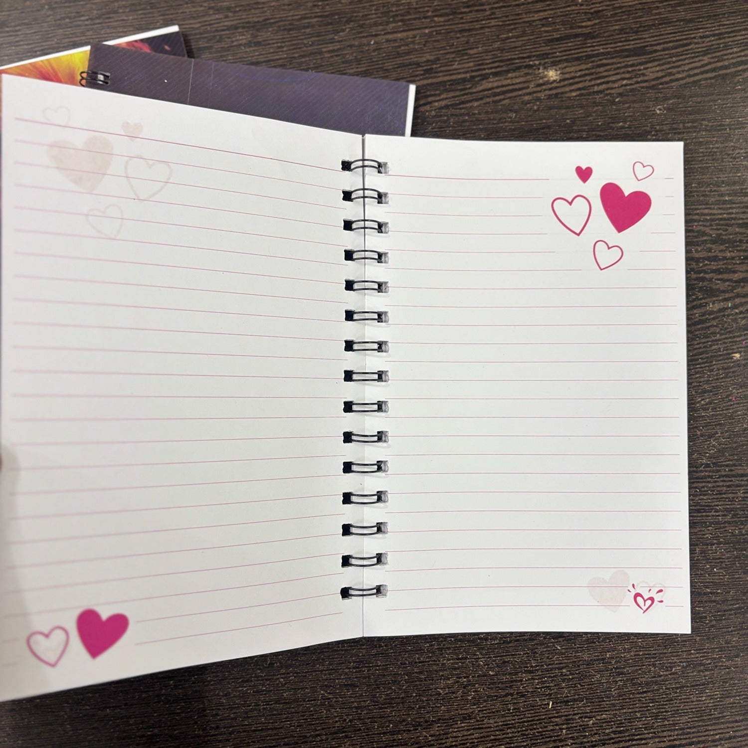 Spiral Note Book Single Line | A6 Size Note Book (60 Pages) - For Kids, Students & Return Gifts