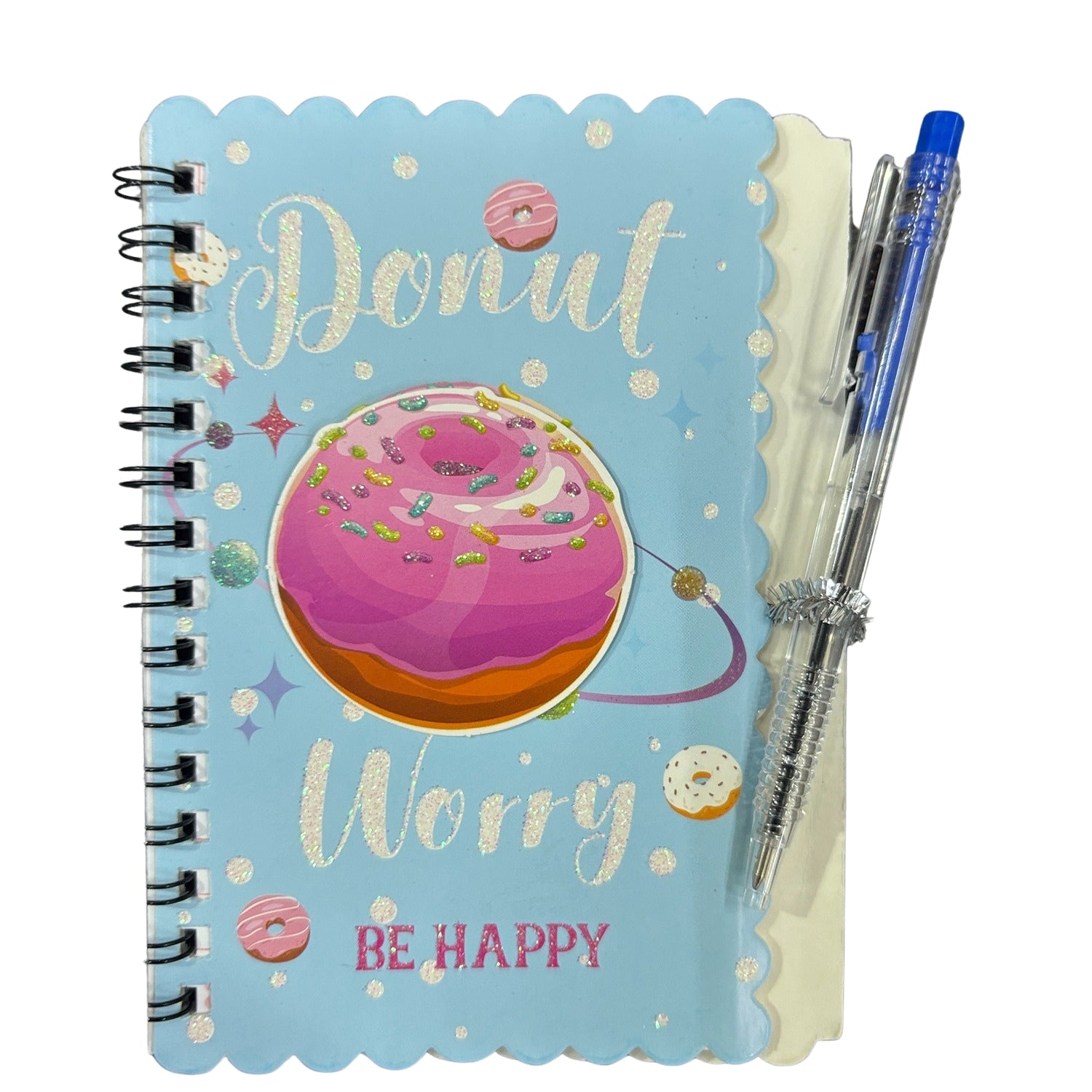Colorful Spiral Note Book Single Line | Note Book with Pen (30 Pages) - For Kids, Students & Return Gifts - Apkamart #Style_Pack Of 1