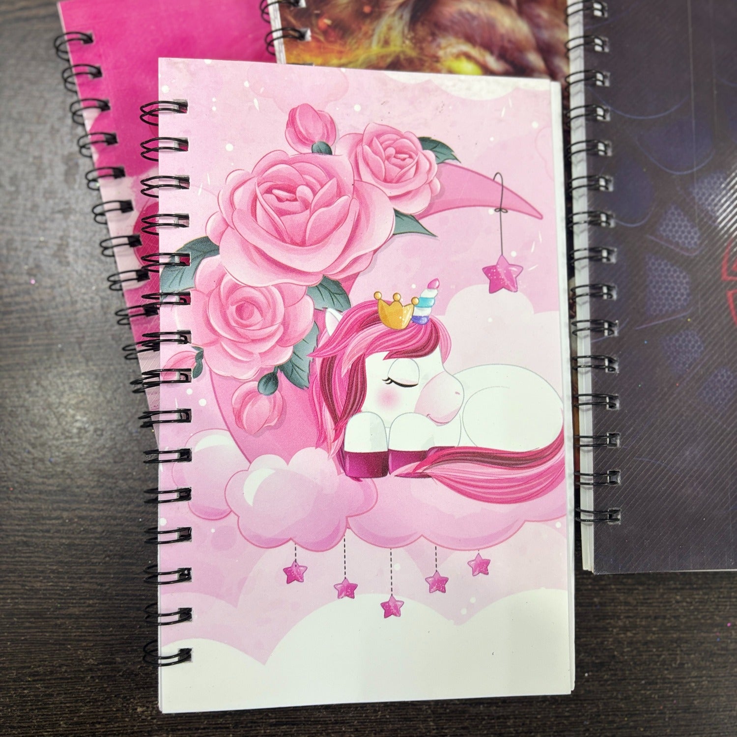 Spiral Note Book Single Line | A6 Size Note Book (60 Pages) - For Kids, Students & Return Gifts