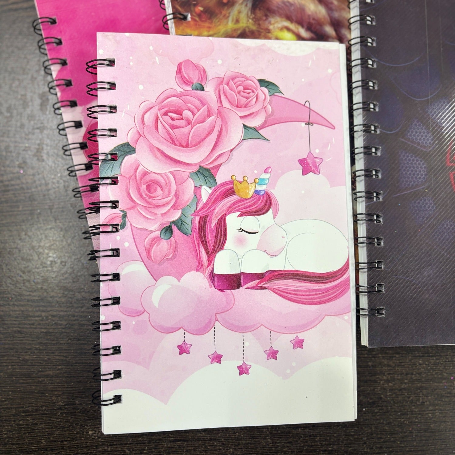 Spiral Note Book Single Line | A6 Size Note Book (60 Pages) - For Kids, Students & Return Gifts