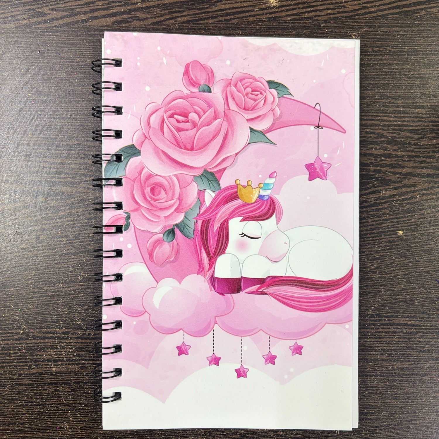 Spiral Note Book Single Line | A6 Size Note Book (60 Pages) - For Kids, Students & Return Gifts