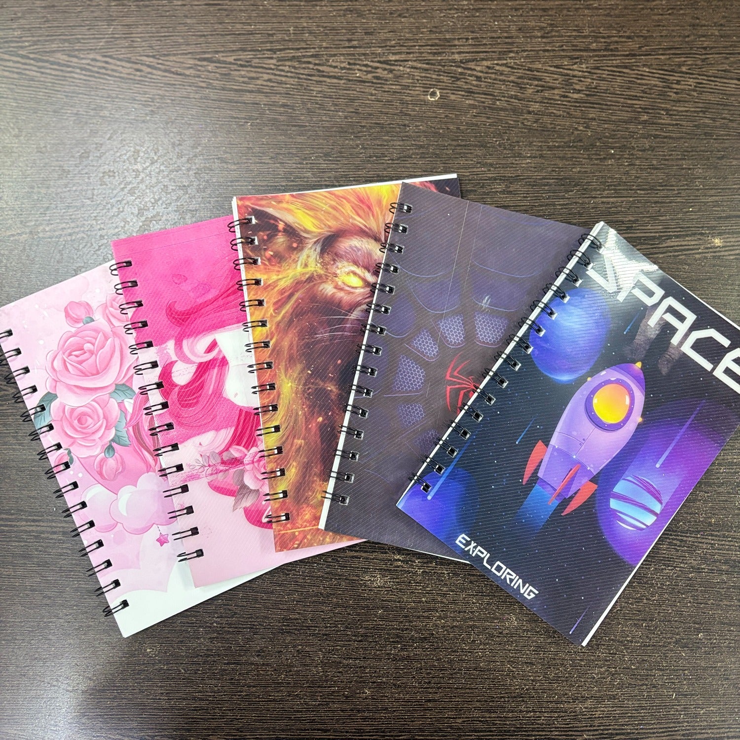 Spiral Note Book Single Line | A6 Size Note Book (60 Pages) - For Kids, Students & Return Gifts