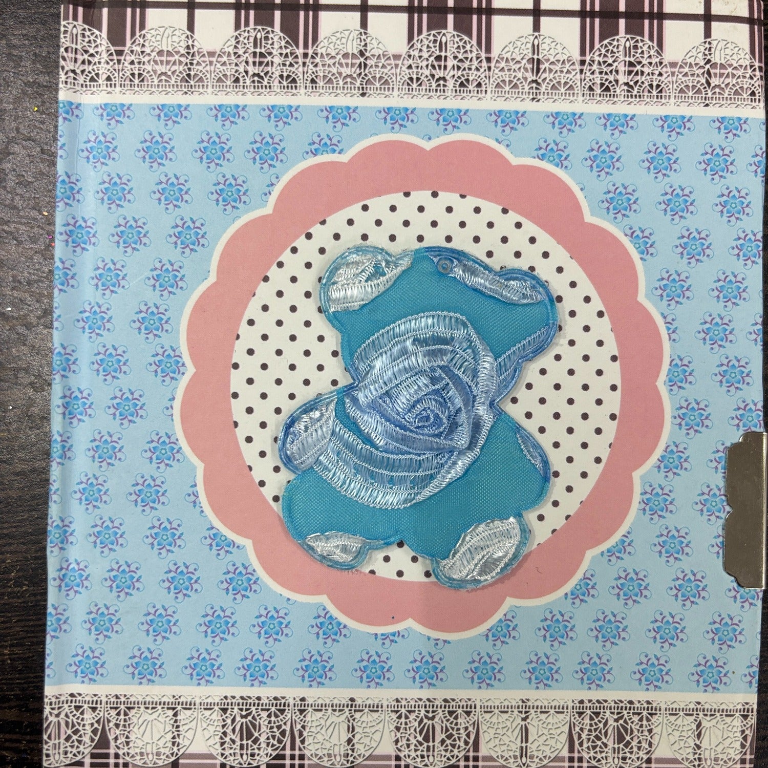 Teddy Design Note Book with Lock Diary for Kids Secure Journal Creative Writing Pad Ideal Return Gift for Children - 7 Inch - Apkamart