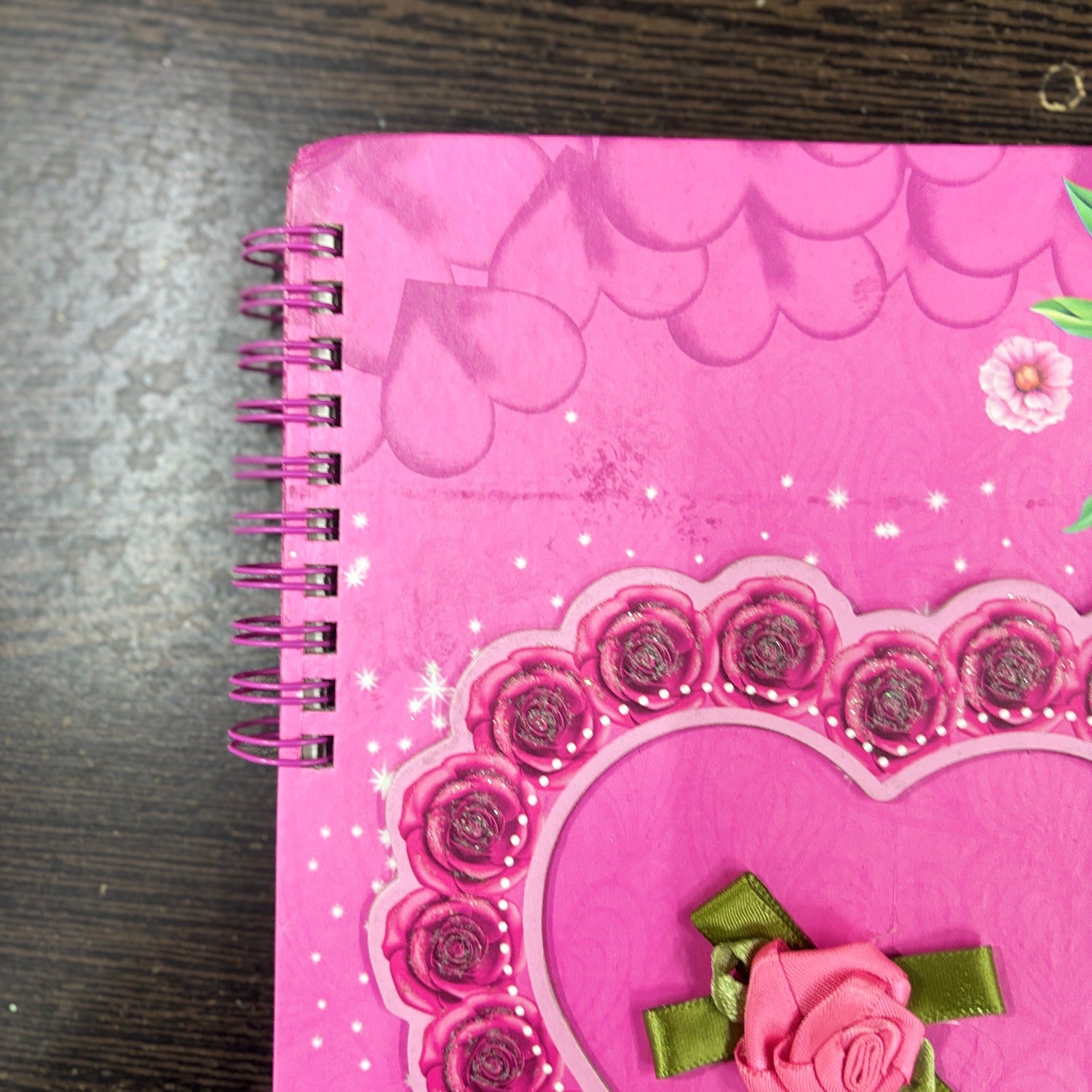 Heart Design Note Book with Lock Diary for Kids Secure Journal Creative Writing Pad Ideal Return Gift for Children - 9 Inch - Apkamart