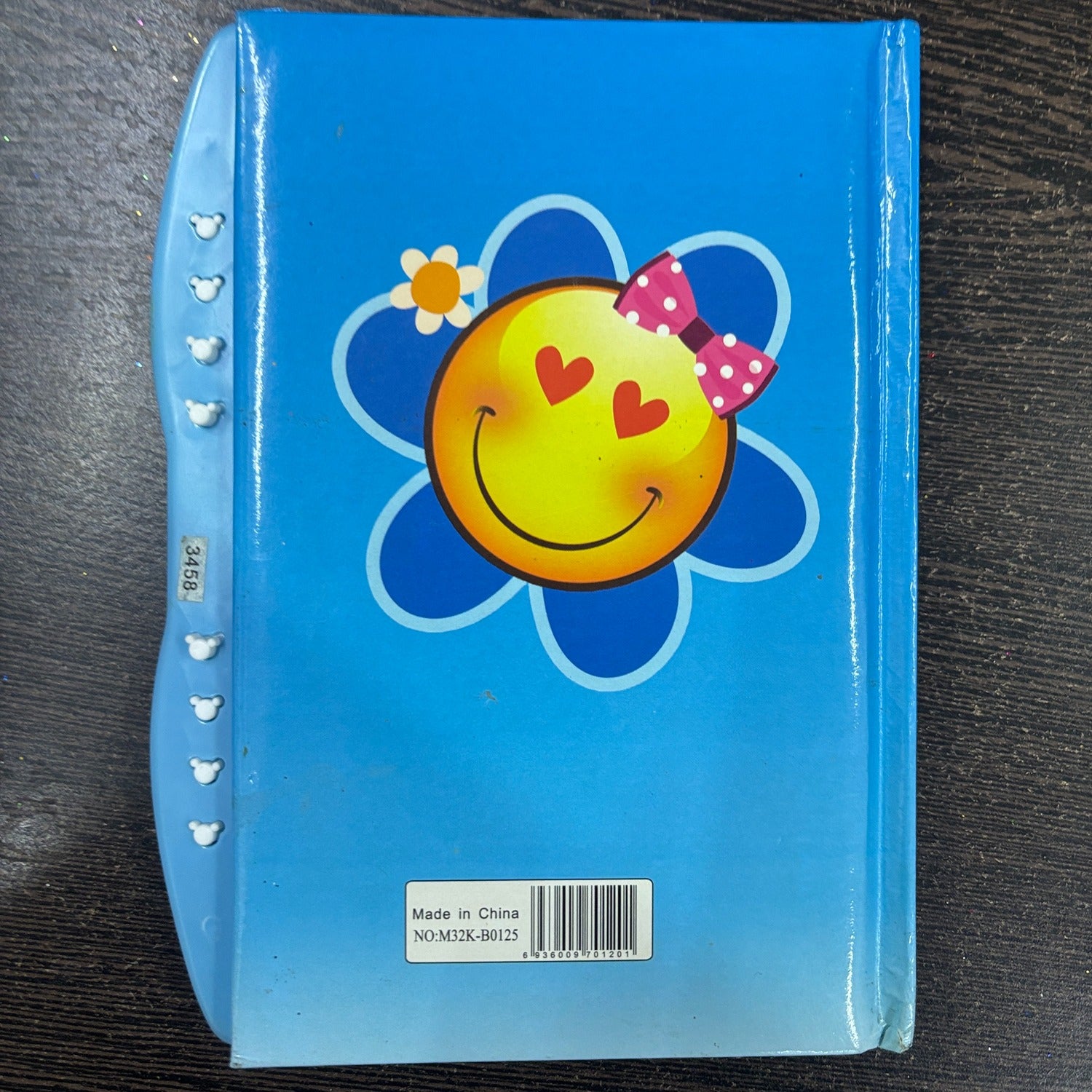 Smile Design Note Book with Lock Diary for Kids Secure Journal Creative Writing Pad Ideal Return Gift for Children - 7 Inch
