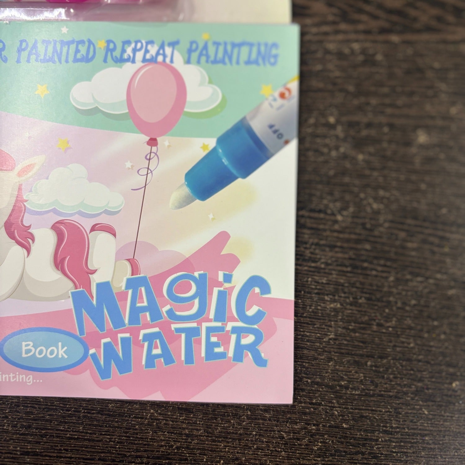 Magic Book Quick Dry Water Drawing Book Reusable Doodle Diary Notebook with Magic Pen for Kids Learning Painting Coloring Activity Return Gift - 6 Inch - Apkamart
