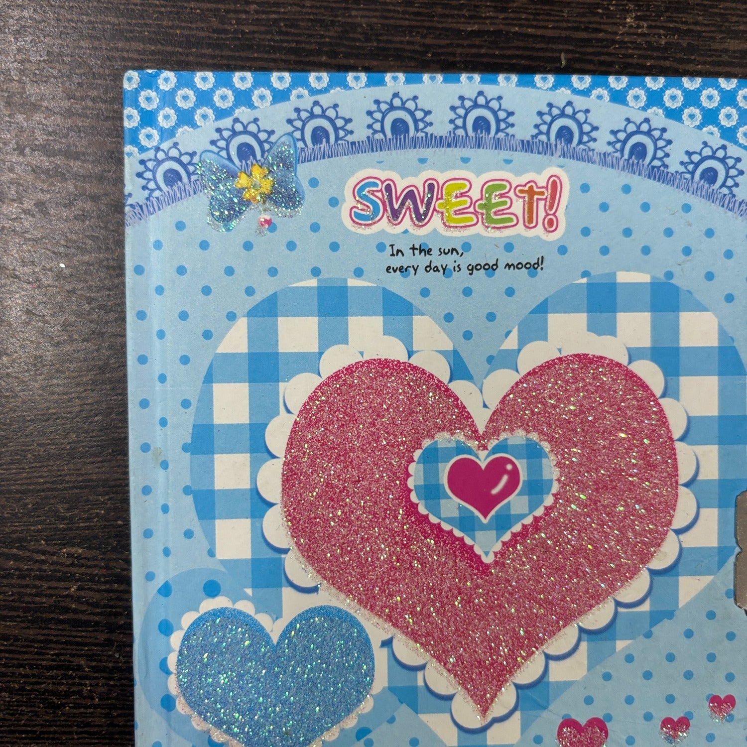 Heart Design Note Book with Lock Diary for Kids Secure Journal Creative Writing Pad Ideal Return Gift for Children - 7 Inch - Apkamart