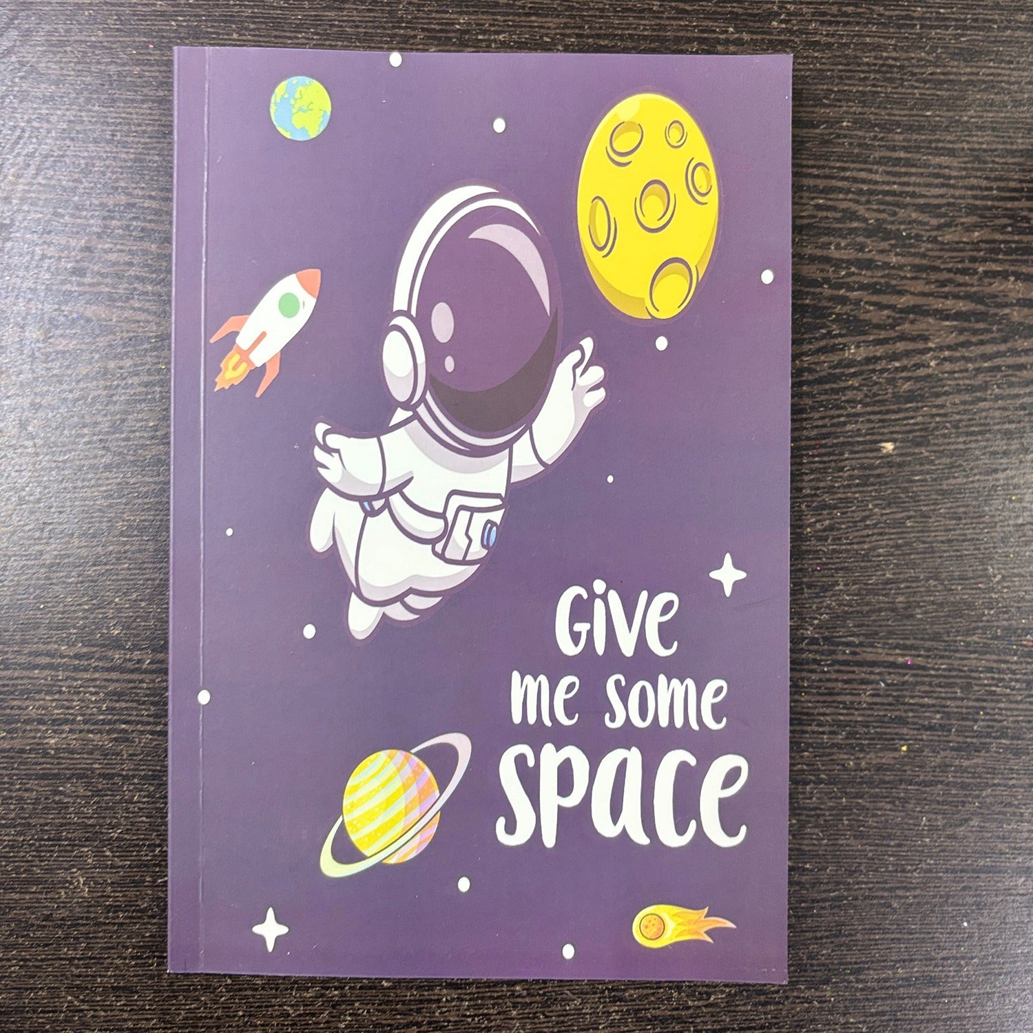 Astronaut Design Spiral Notebook with Pen Diary Notebook with Pen for Kids l School Stationery Notebook for Students Return Gift & Birthday Gift for Children - 8 Inch
