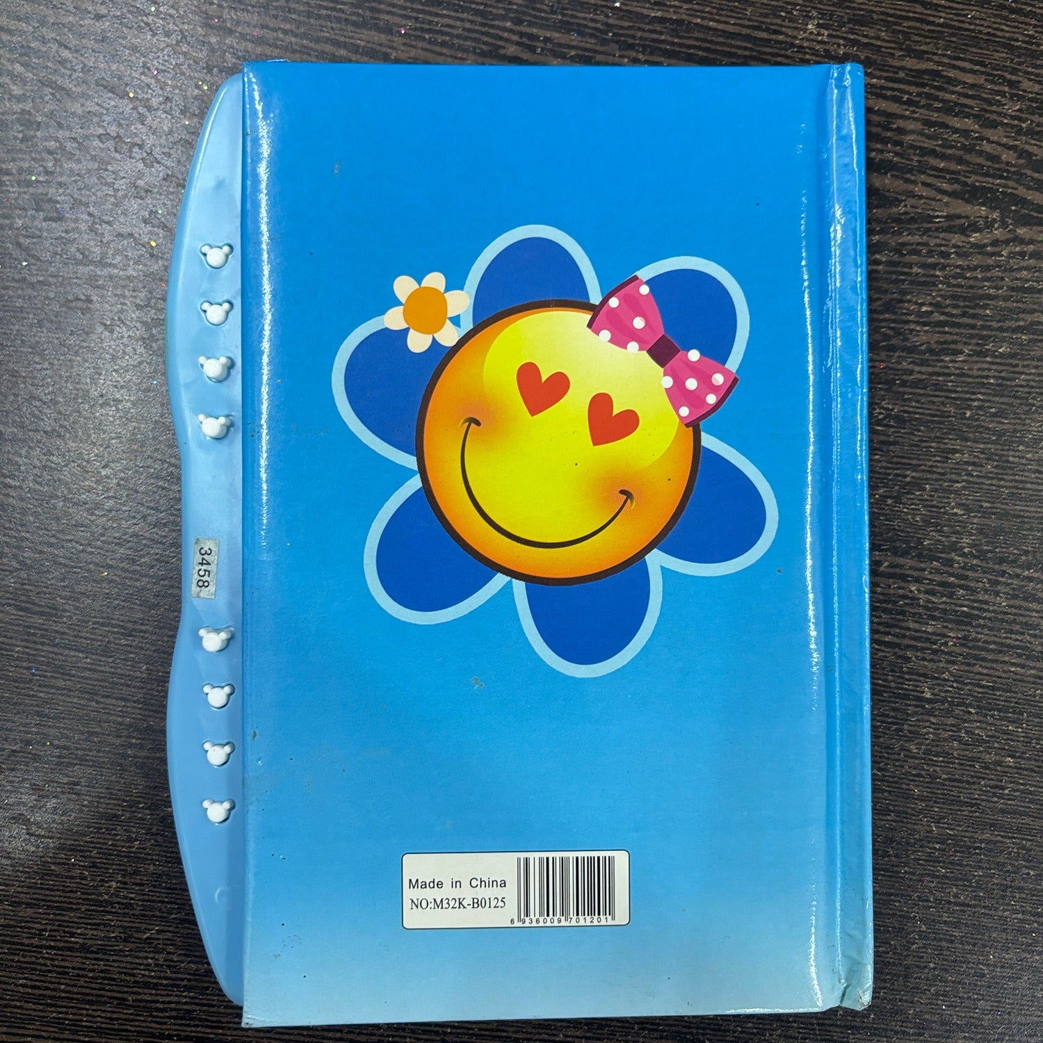 Smile Design Note Book with Lock Diary for Kids Secure Journal Creative Writing Pad Ideal Return Gift for Children - 7 Inch - Apkamart