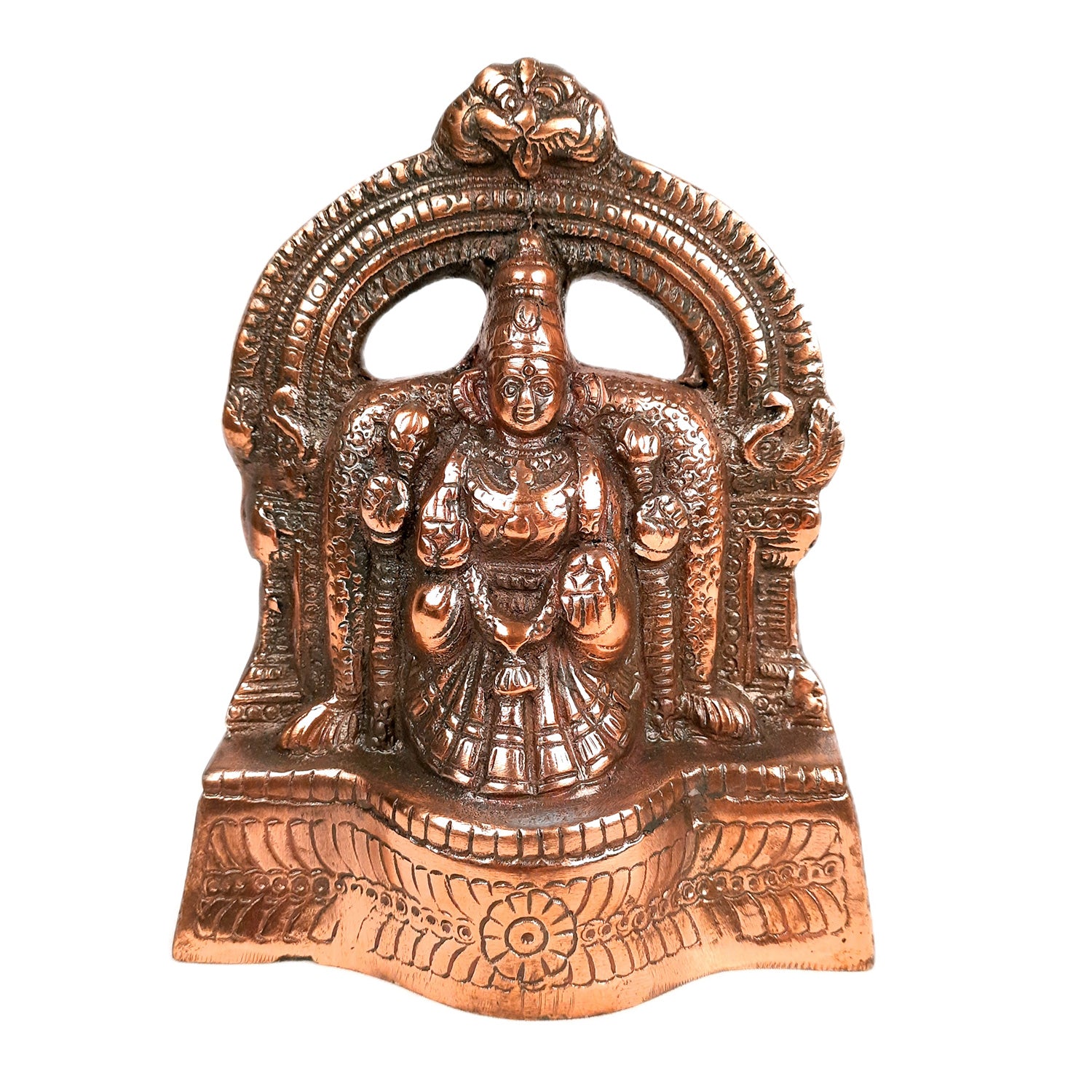 Goddess Padmavati Idol Statue | Devi Padmawati Murti - for Main Gate, Home, Diwali, Puja I Religious Decor & Gift - 9 Inch - Apkamart