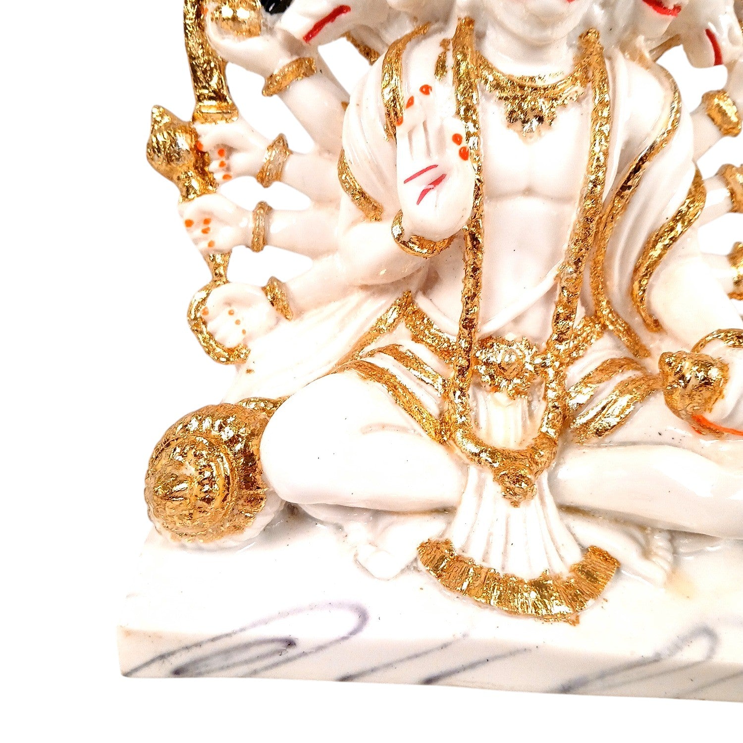 Panchmukhi Hanuman Ji Statue | Panchmukha Hanuman Idol for Home, Pooja Room & Vastu | Religious Table Décor, Housewarming & Diwali Gift - 8 Inch - Apkamart