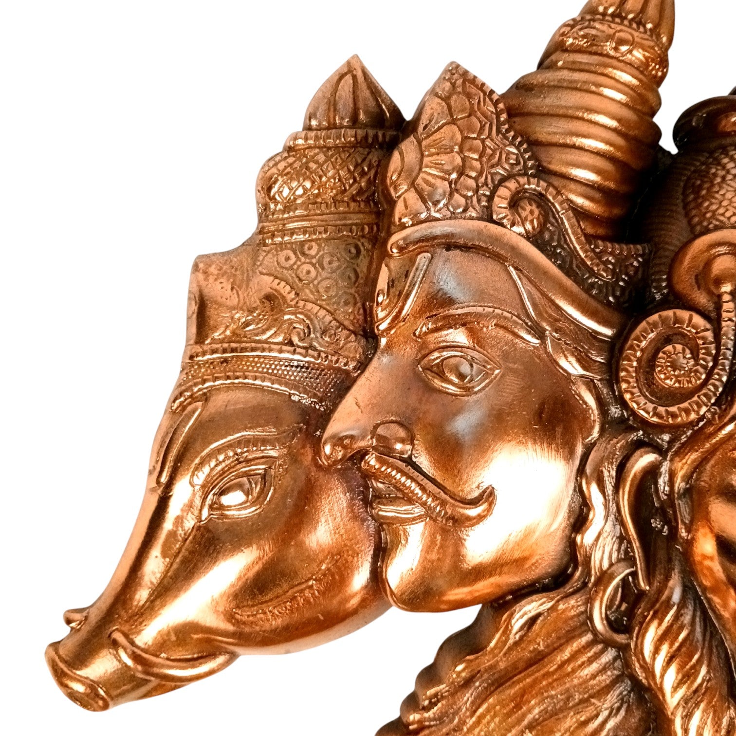 Panchmukhi Hanuman Ji Wall Hanging | Religious Wall Idol | Vastu Spiritual Decor for Home, Temple & Office | Divine Hindu God Hanuman Wall Art - 17 Inch - Apkamart