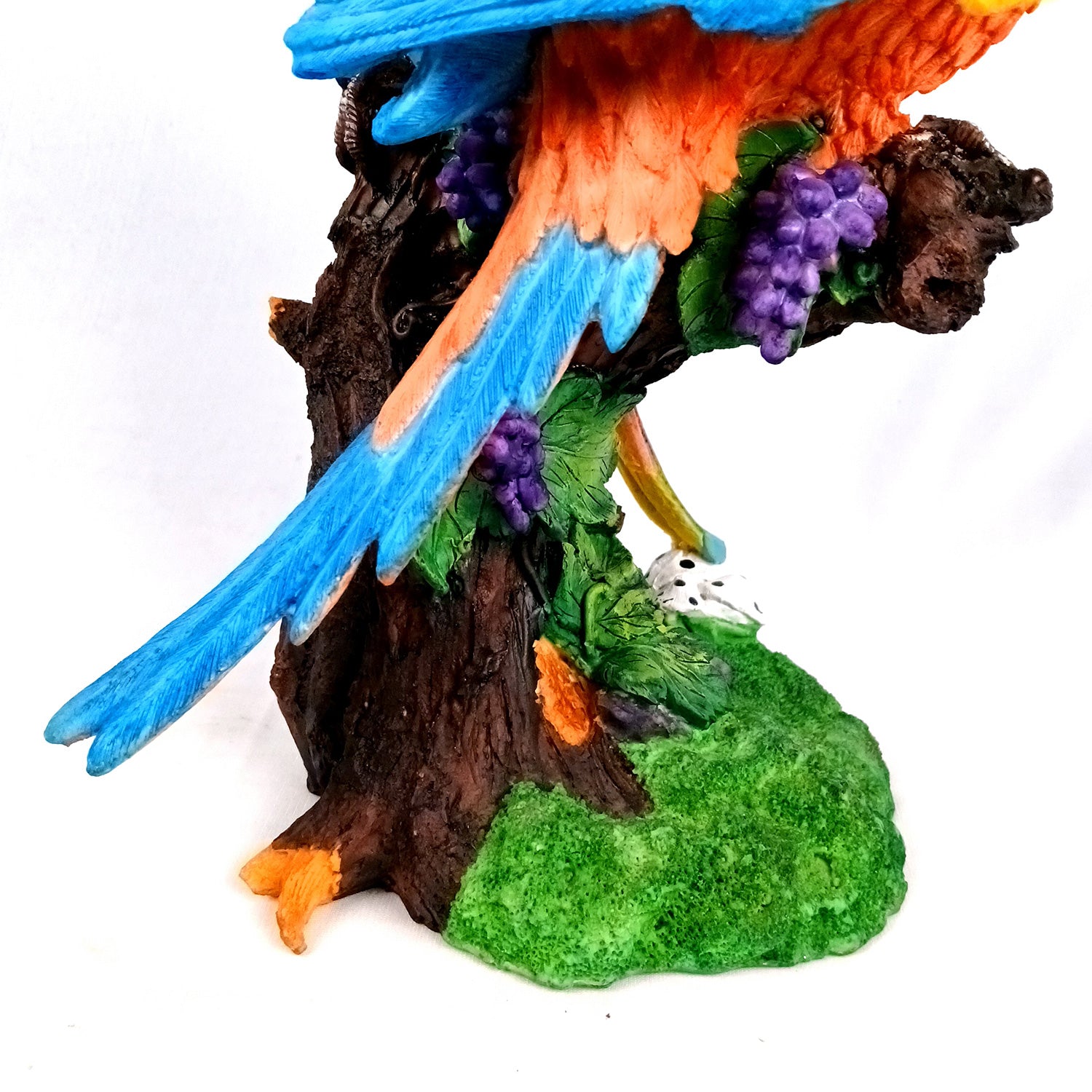 Parrot Showpiece | Love Birds Statue | Macaw Bird Figurine - for Home, Table, Living room, Garden, Office Decor & Gifts - 13 Inch - Apkamart