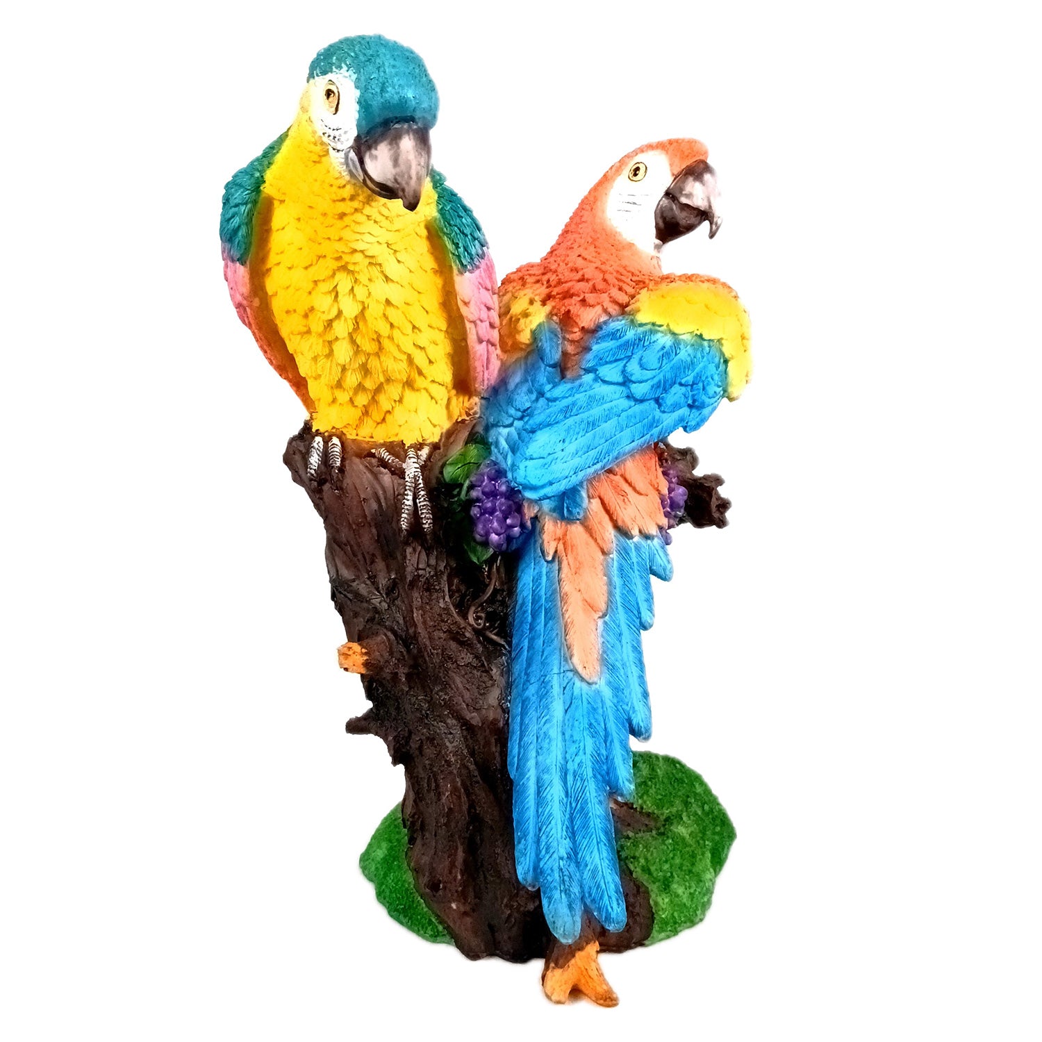 Parrot Showpiece | Love Birds Statue | Macaw Bird Figurine - for Home, Table, Living room, Garden, Office Decor & Gifts - 13 Inch - Apkamart