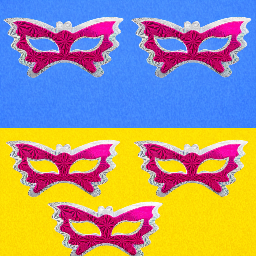 Party Mask for Kids Birthday Party | Fun Face Mask for Party Celebration, Fancy Dress, Events & Photos - Apkamart #Style_Pack Of 5