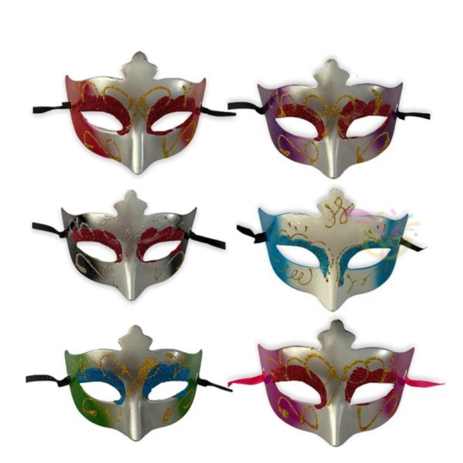 Birthday Party Mask for Kids | Colorful Party Mask Face Mask for Party Events - (Pack Of 2) - Apkamart