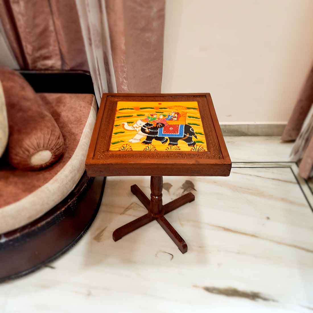 Products Side Table | Wooden End Table Set - for Living Room, Sofa Corners, Home & Office Decor & Gifts - 20 Inch - Apkamart