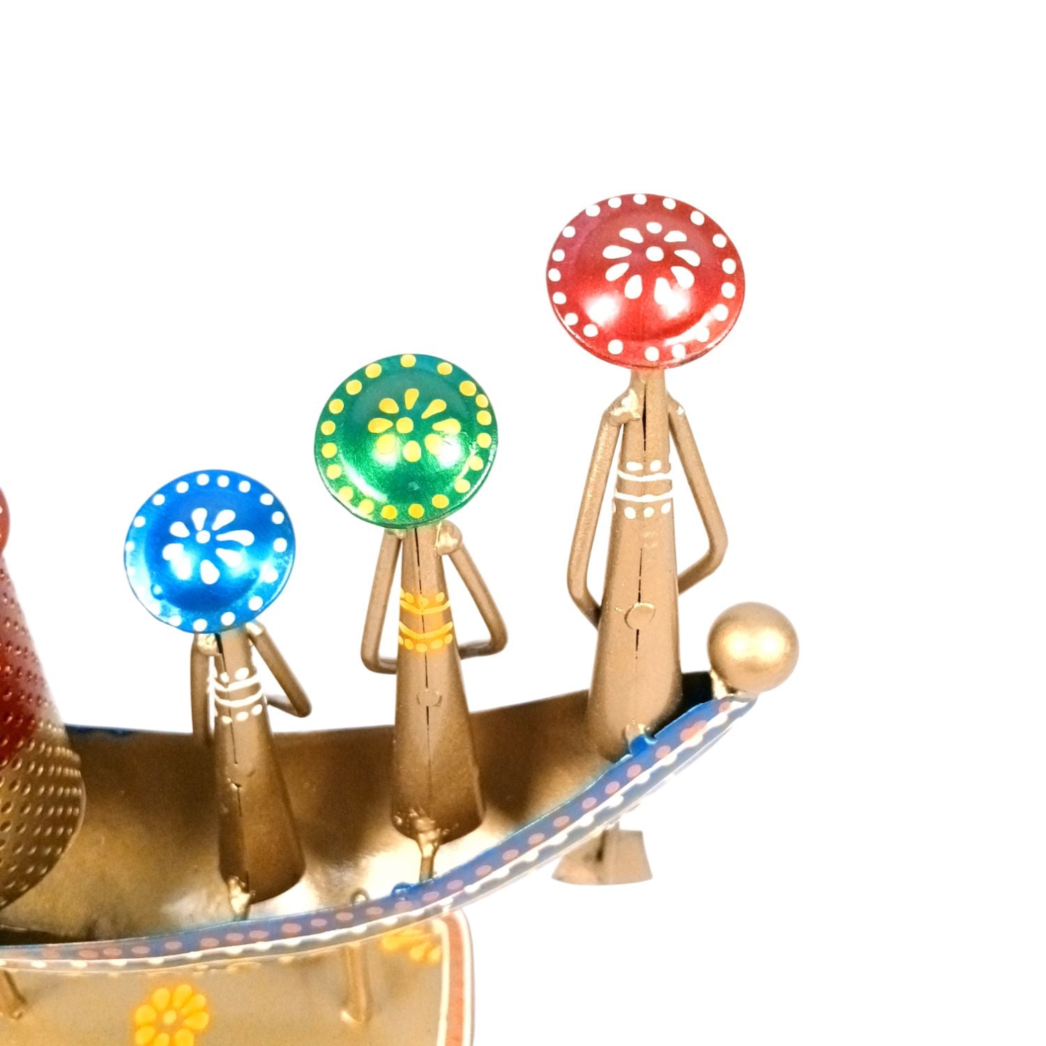 Iron Boat Shaped Pen Holder For Office Desk - 9 Inch - Apkamart