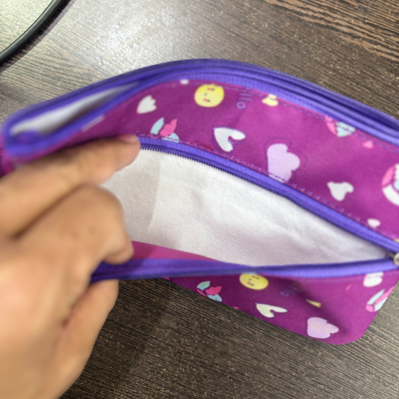Pencil Stationery Pouch Durable Zip For Kids School - Apkamart