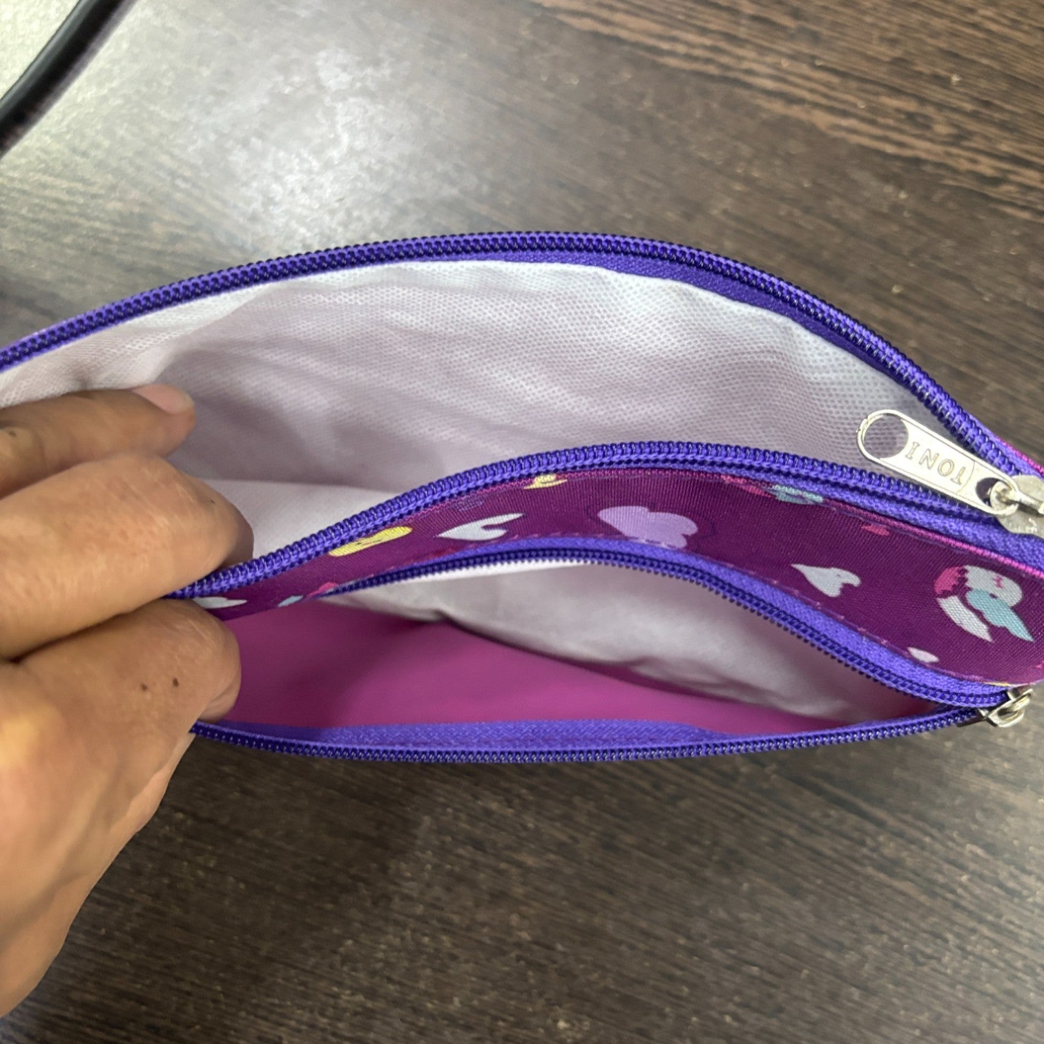 Pencil Stationery Pouch Durable Zip For Kids School - Apkamart